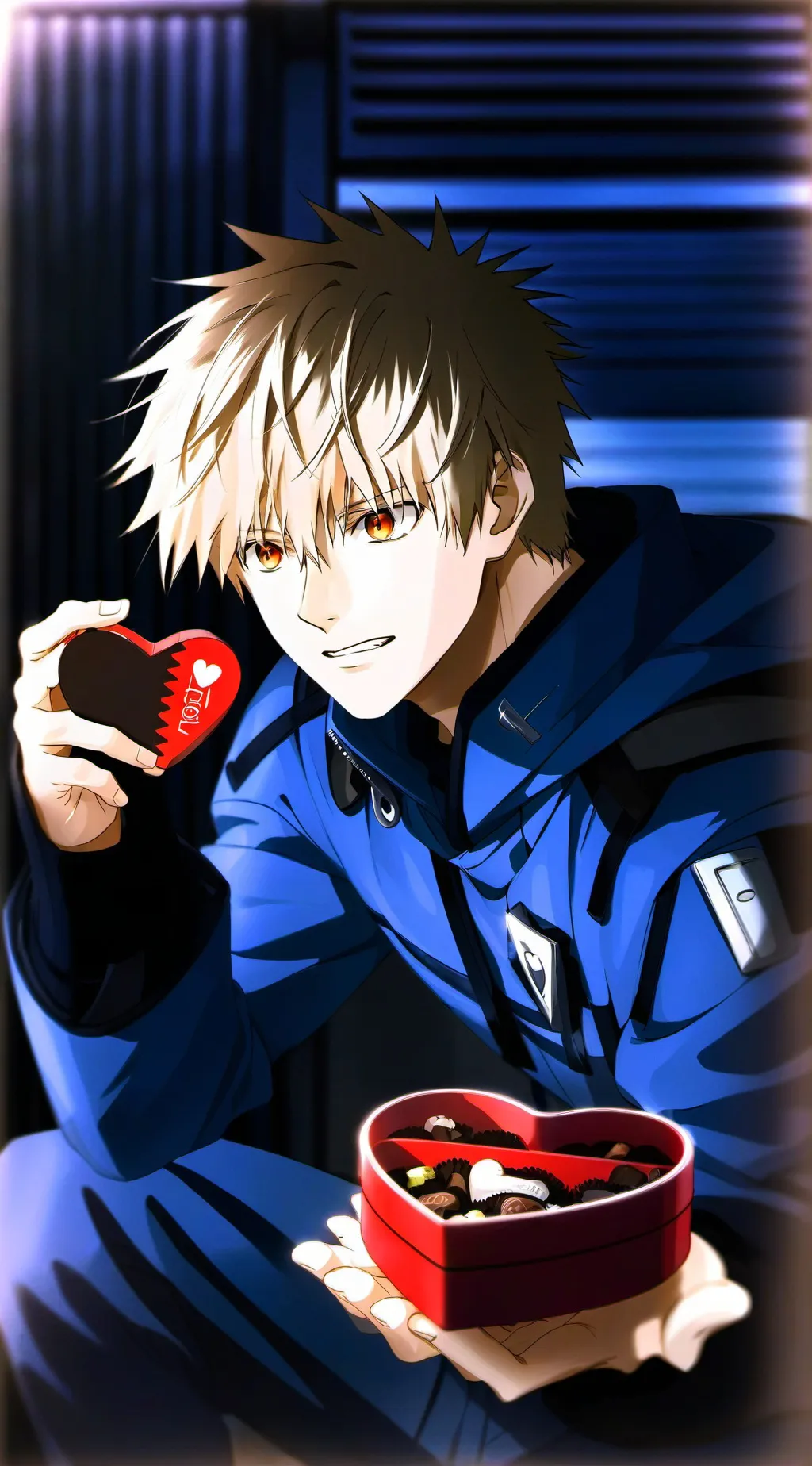 ai character: San Valentín 💥❤️ background