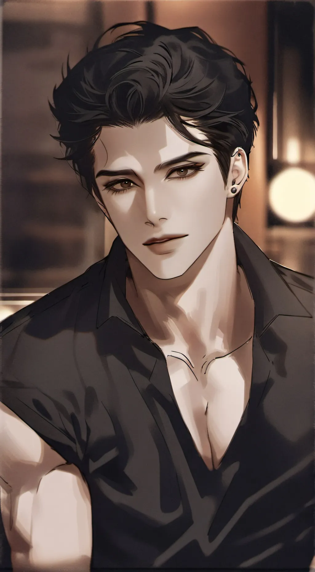 ai character:  leo background