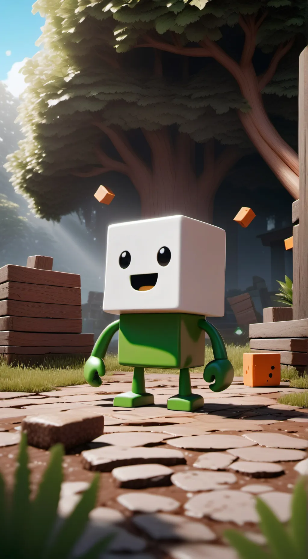 ai character: BFDI  background