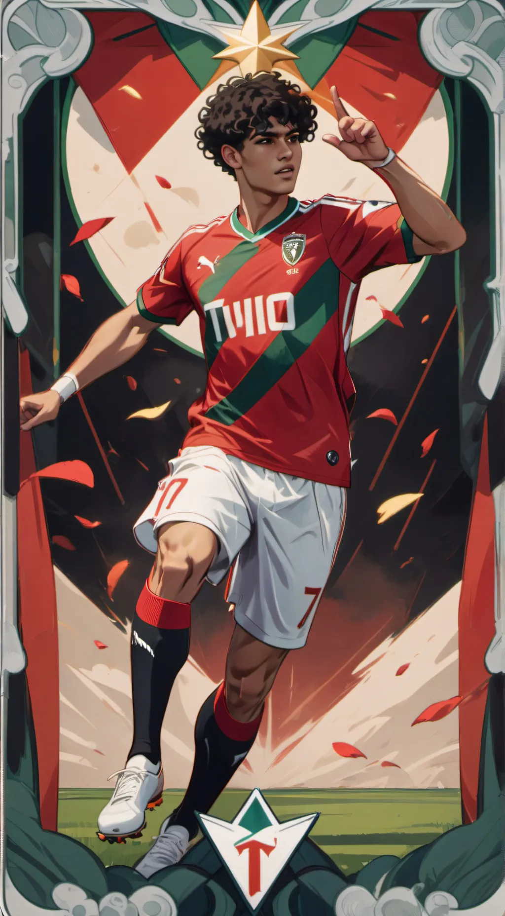 ai character: Ronaldo Jr background