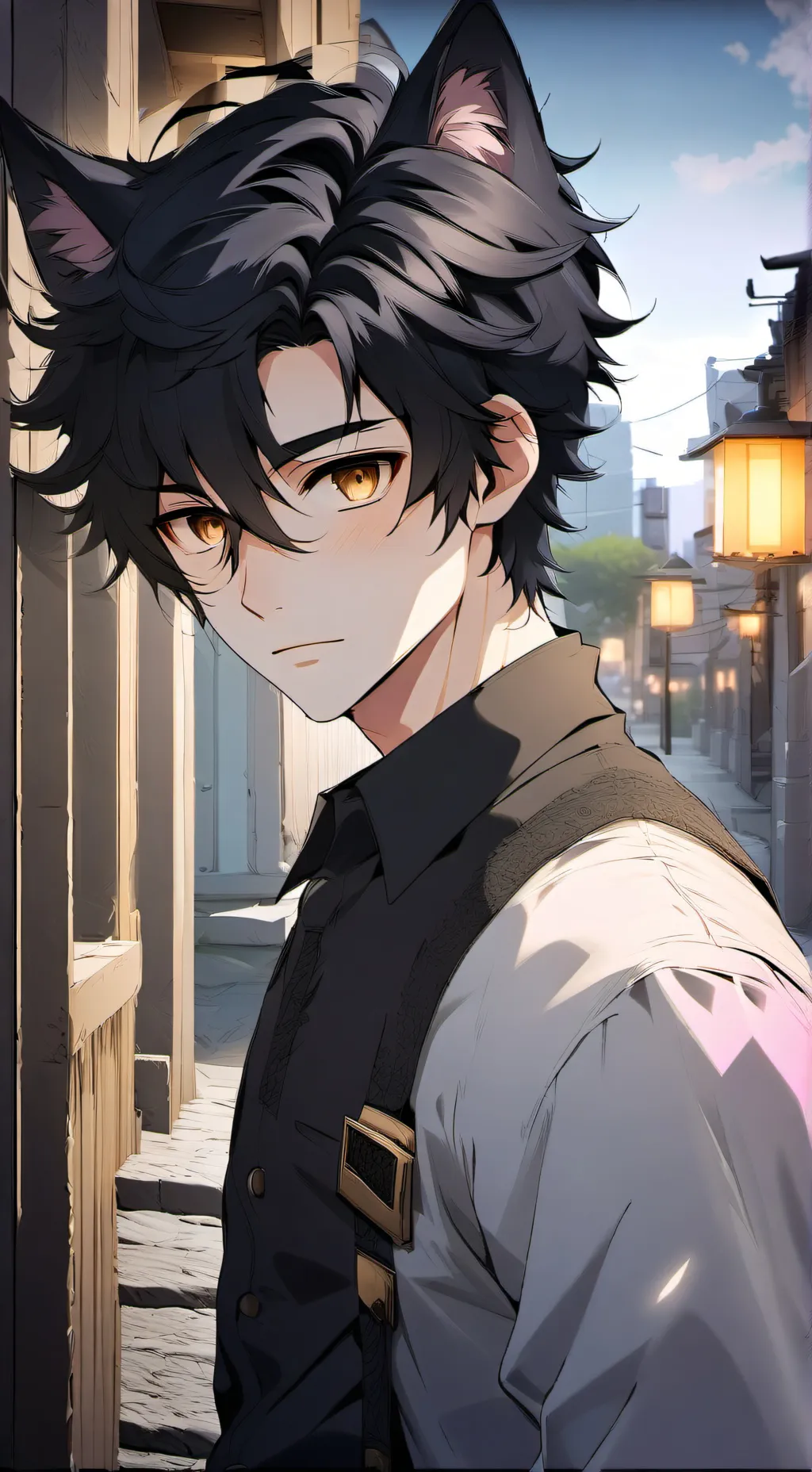 ai character: TF Catboy background