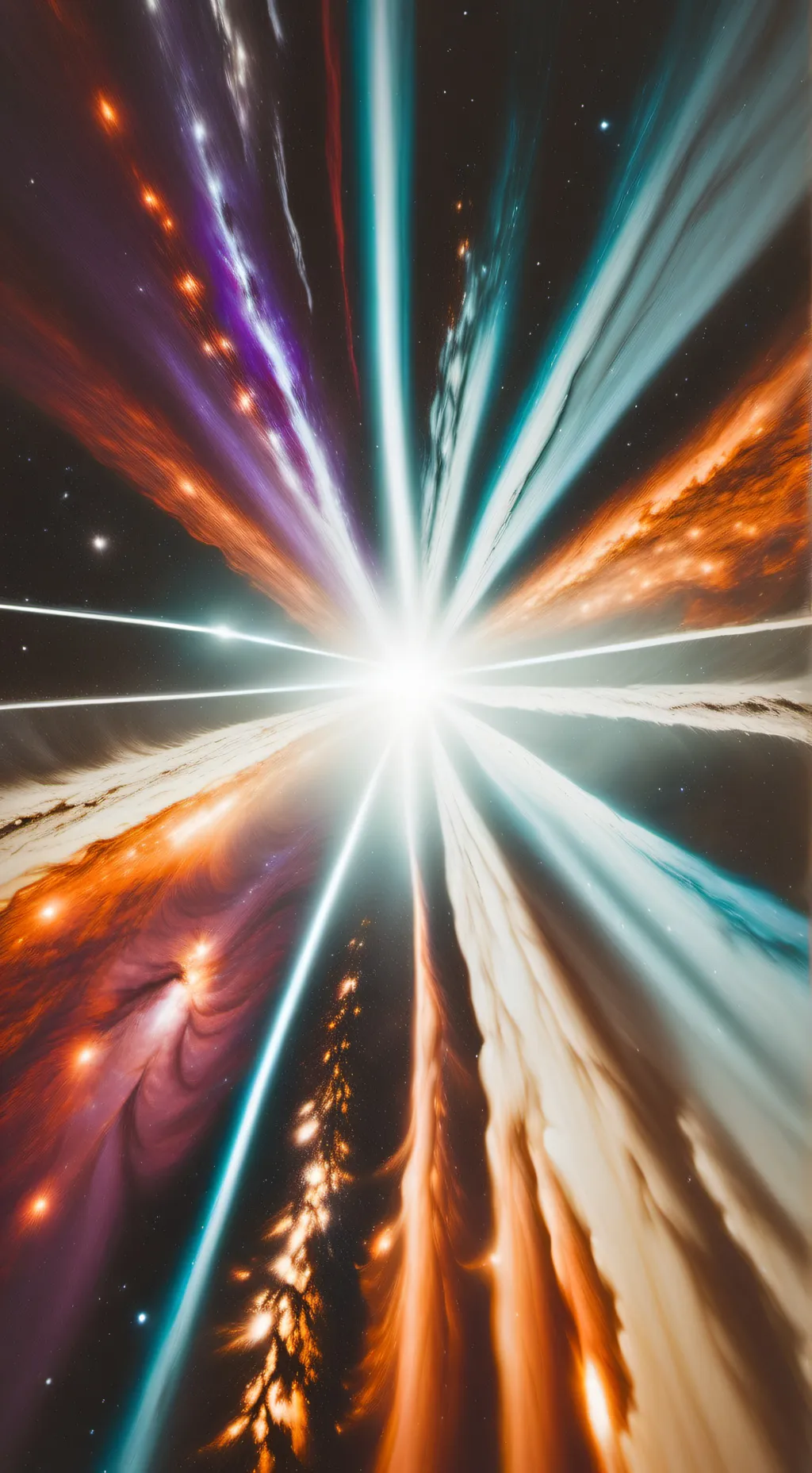 ai character: The big bang  background