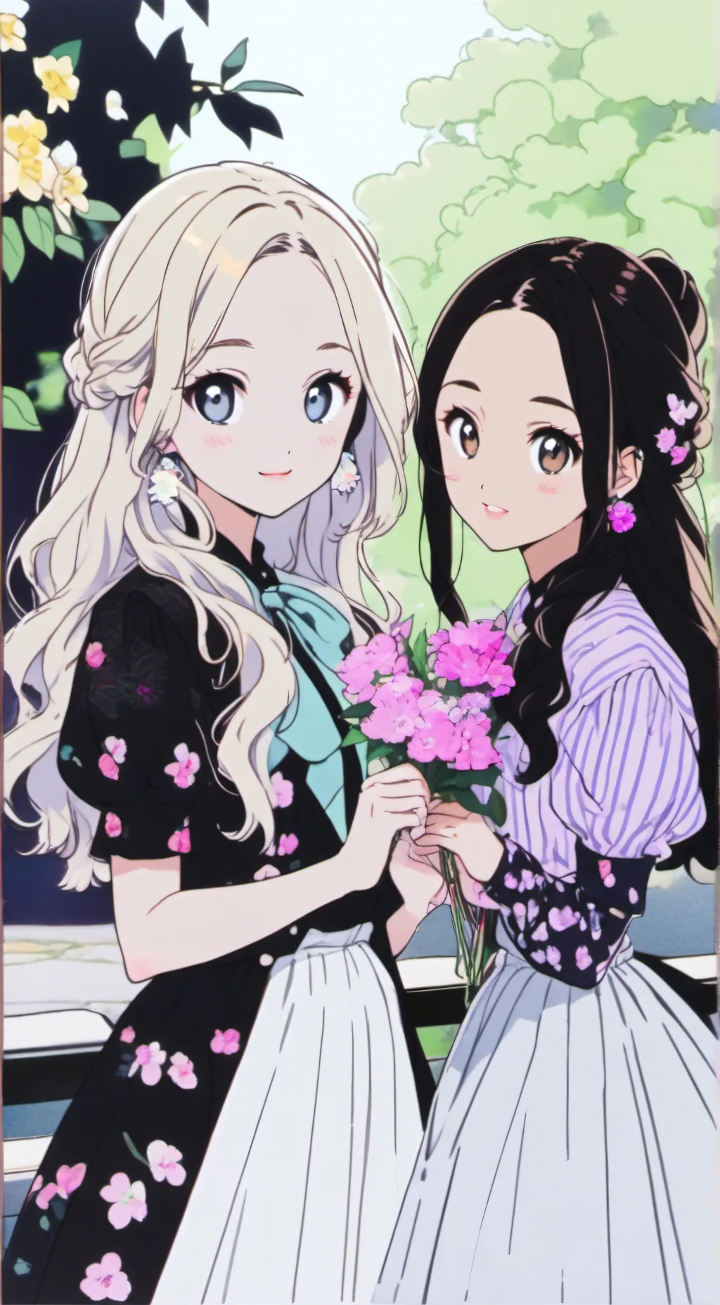 ai character: Bre Ann and ZELDA  background