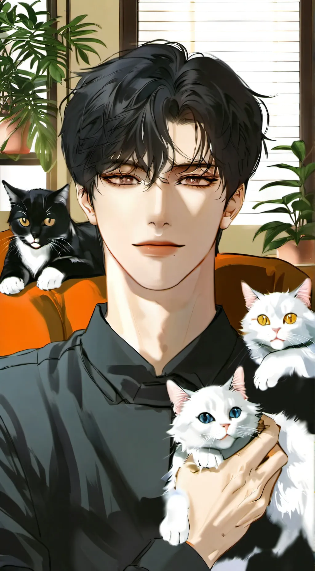 ai character: Matías  background