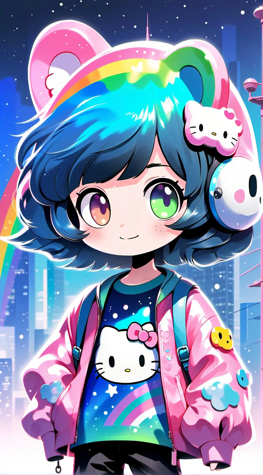 ai character: Luna background