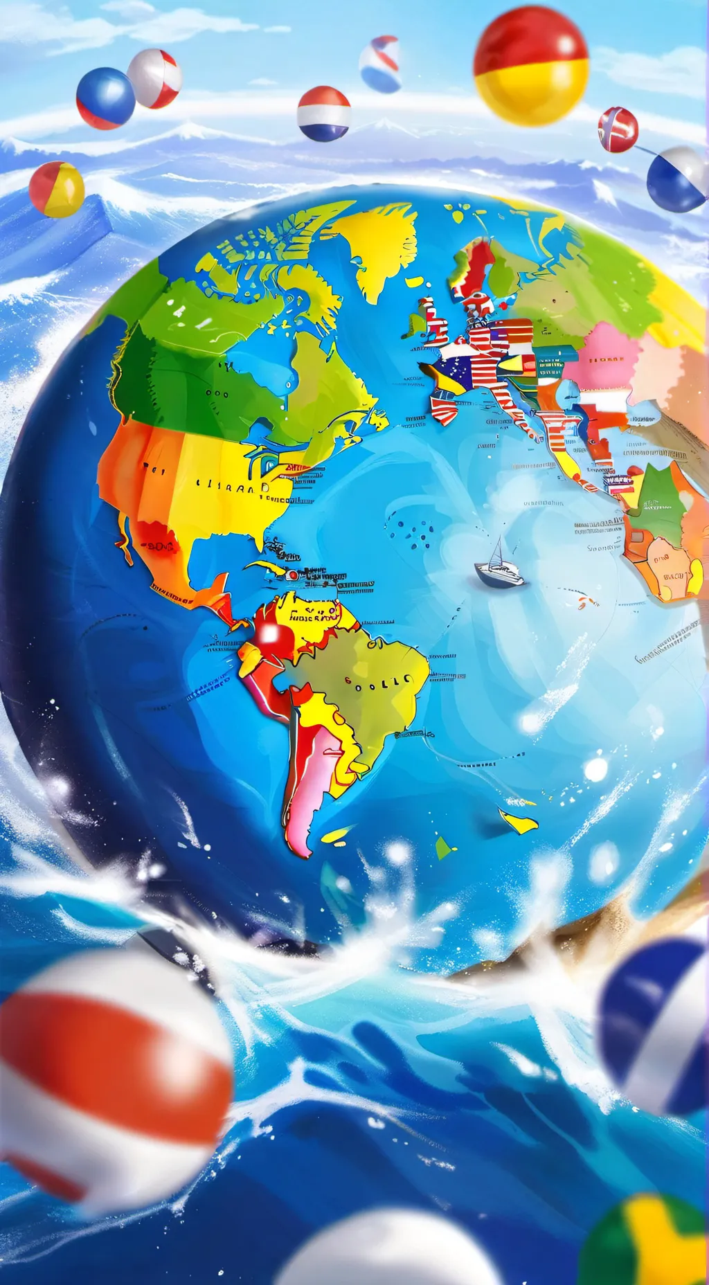 ai character: countryball background