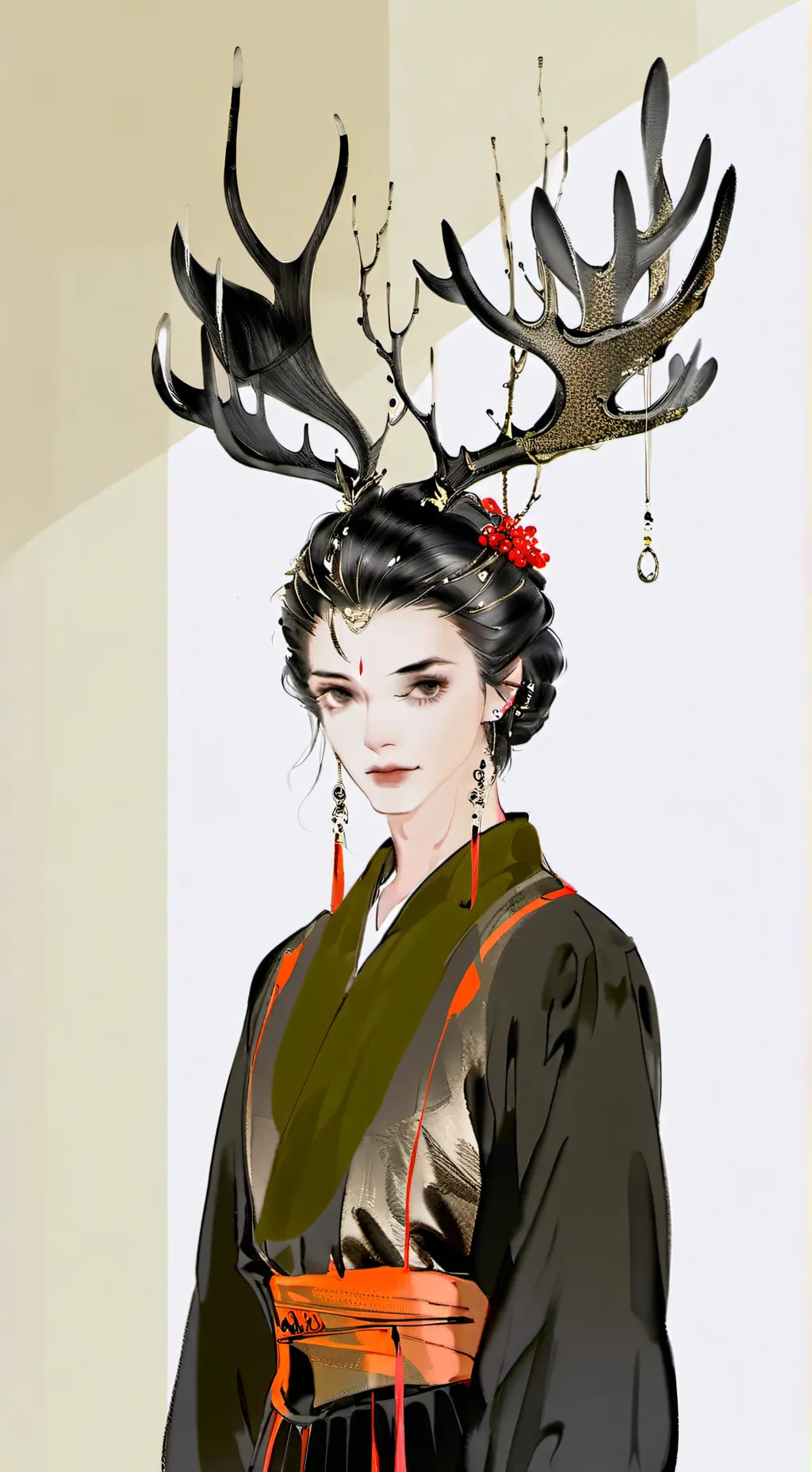 ai character: cherry background