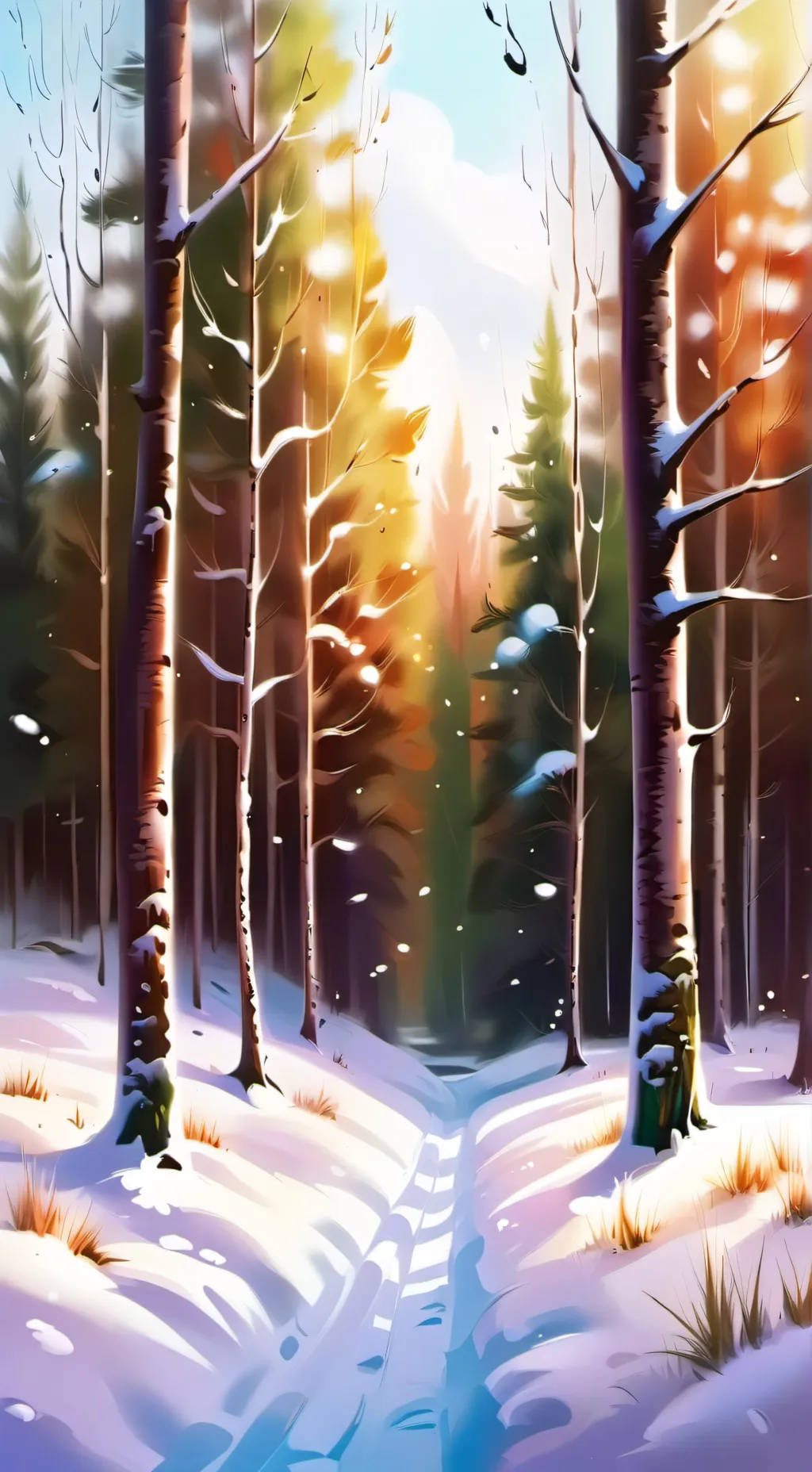 ai character: MHA snow day ❄️ background