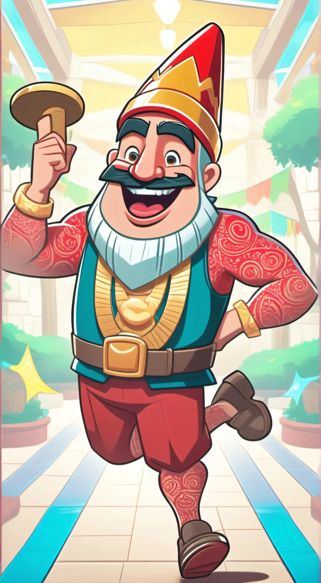 ai character: Garten of Banban  background