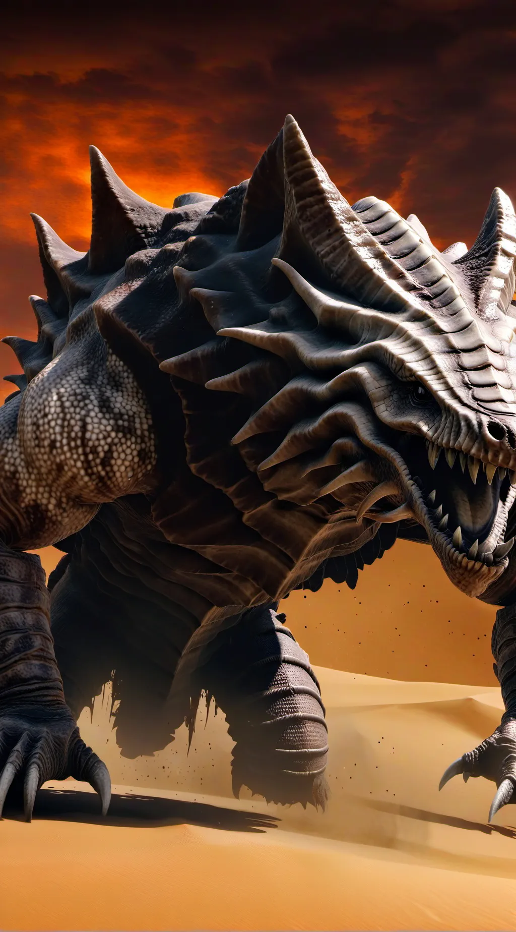 ai character: sandworm auraxis background