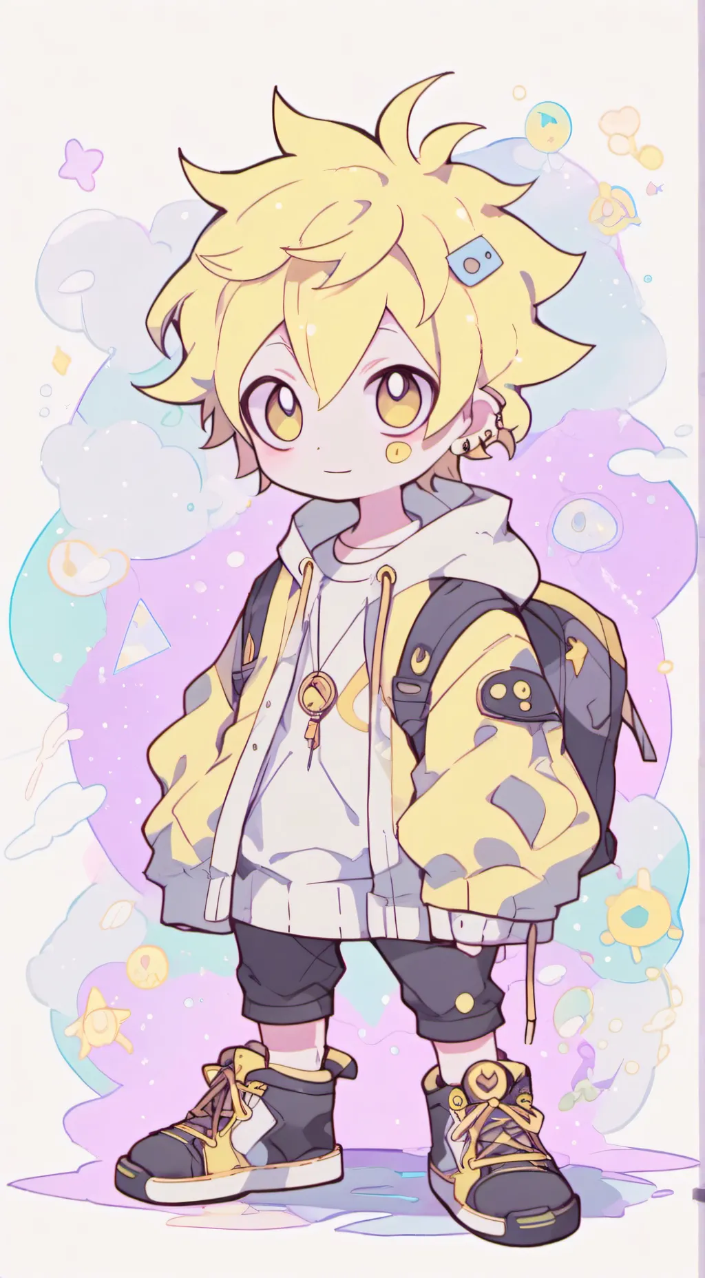 ai character: cut simon  background