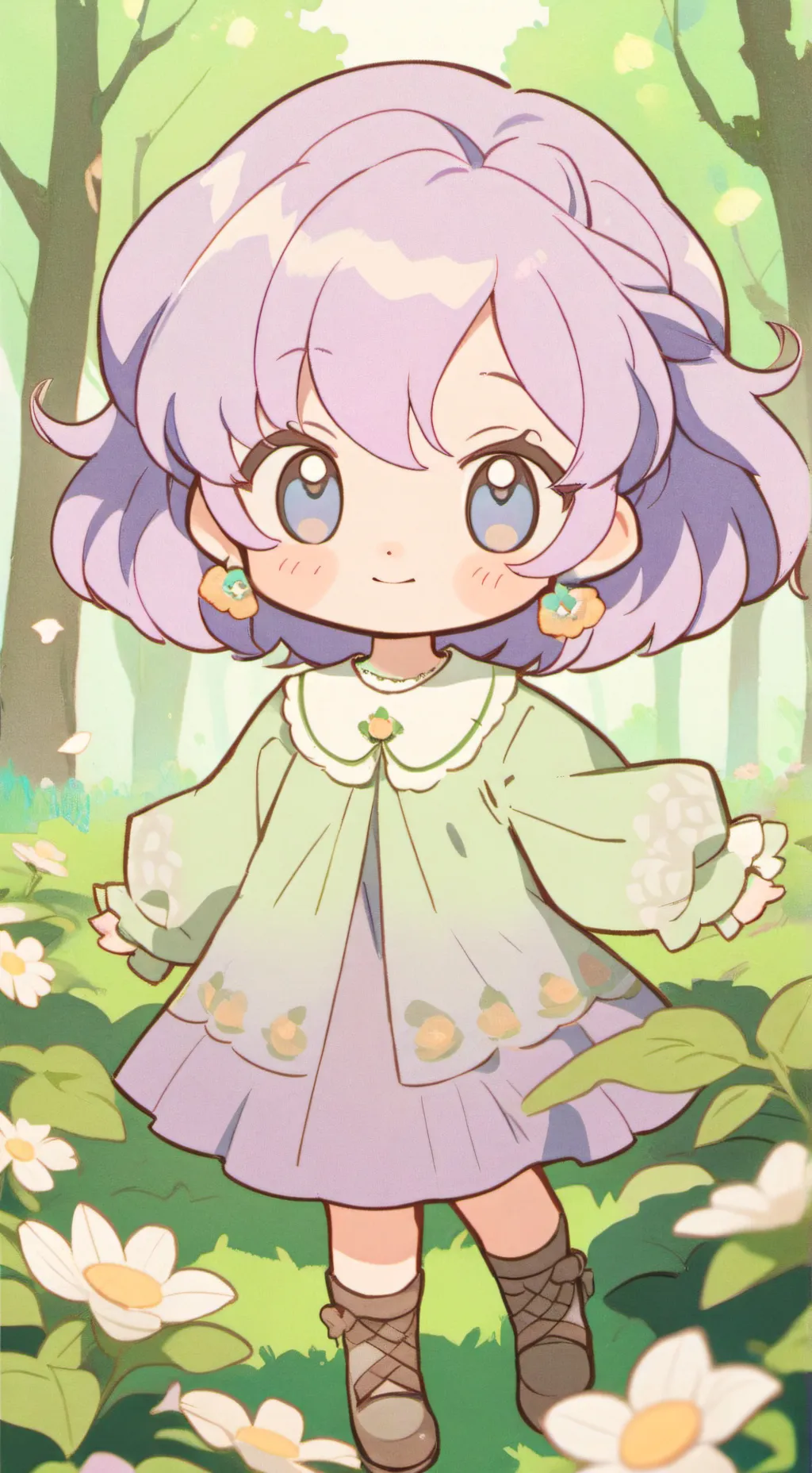 ai character: Birds 2 background