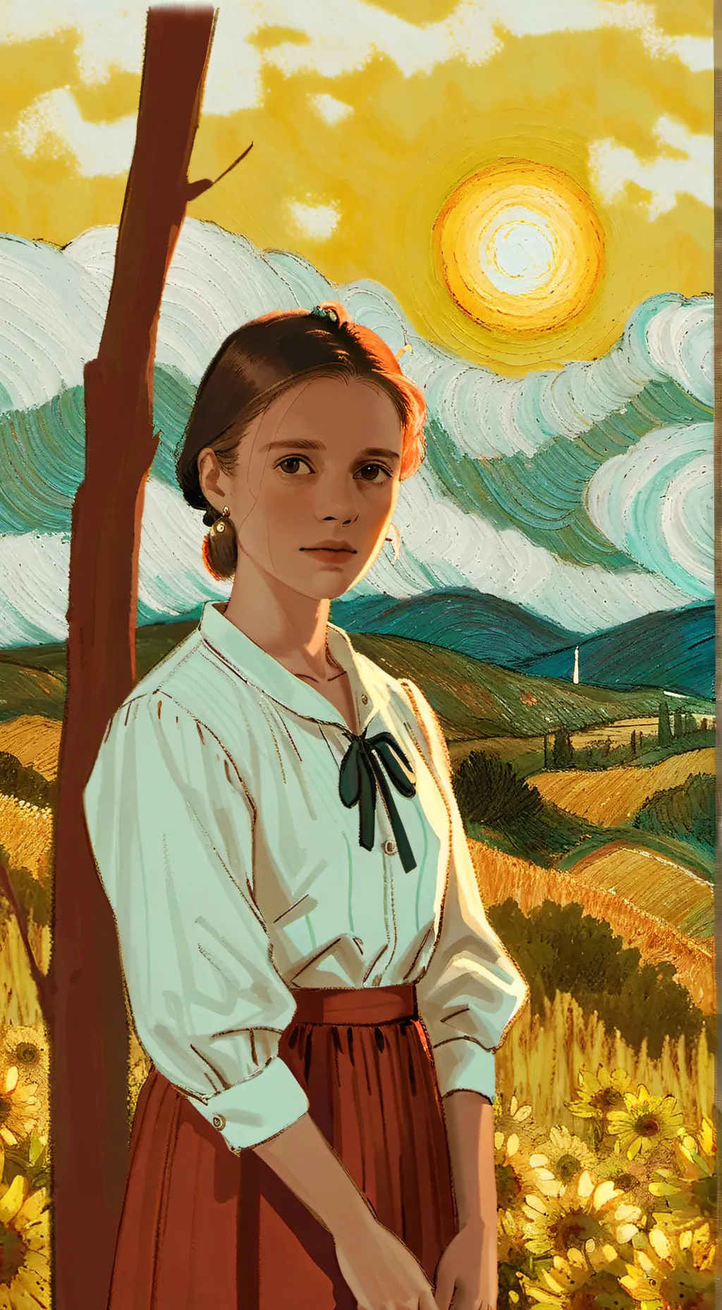 ai character: Sprunki hates Emma background