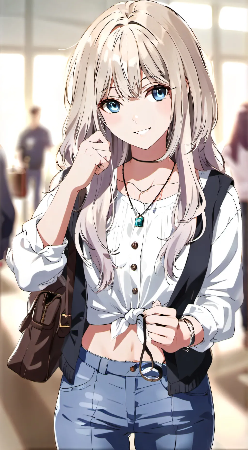 ai character: Angel  background