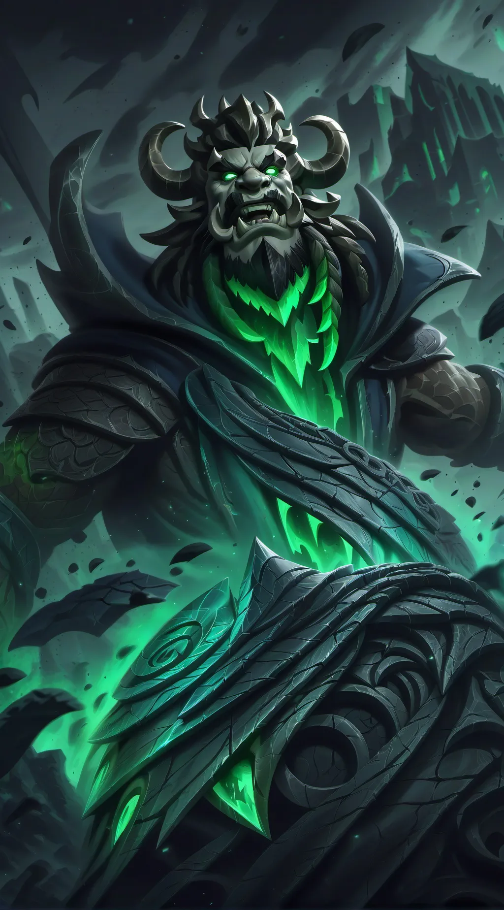 ai character: Power swords background