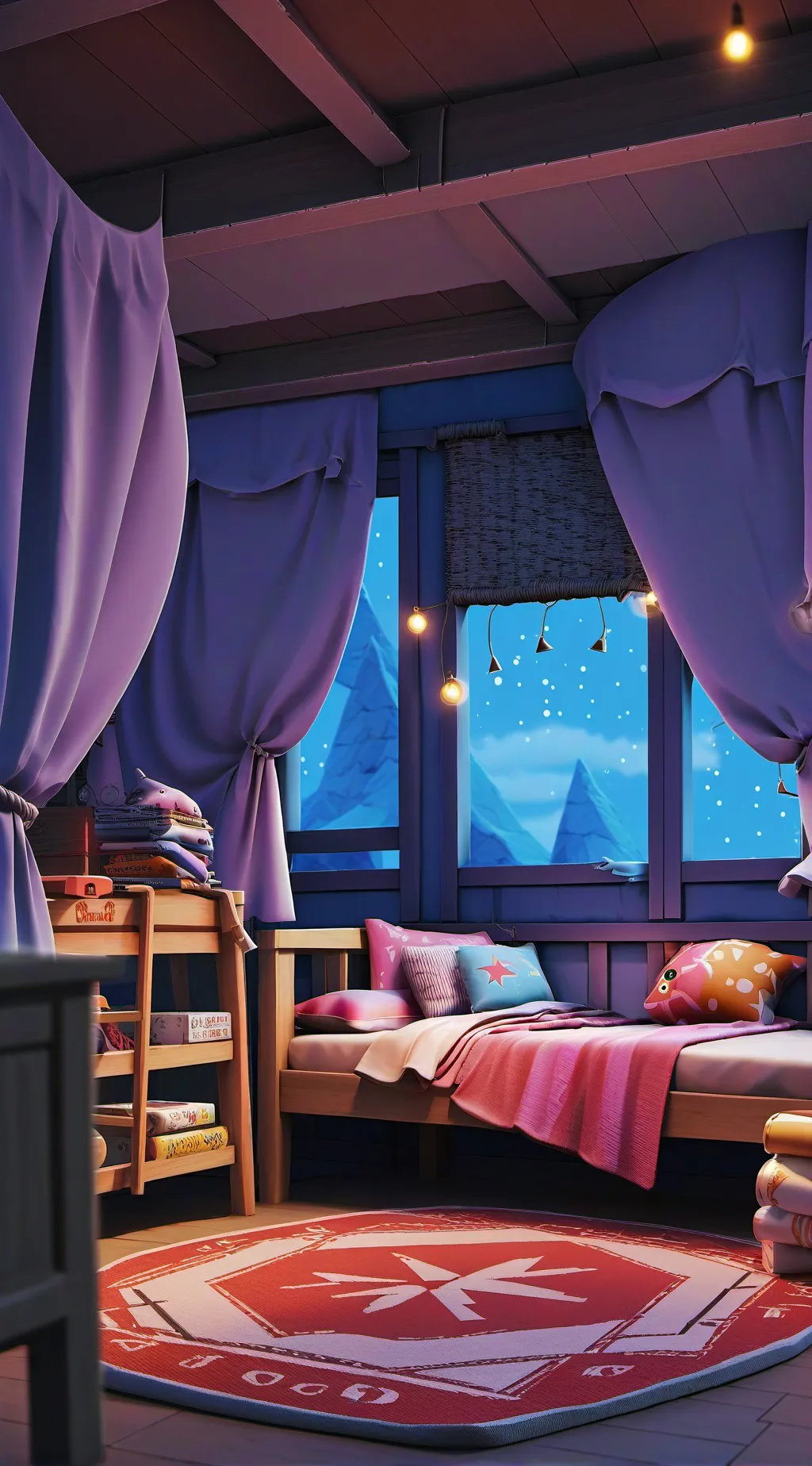 ai character: ☆Dw sleepover☆ background