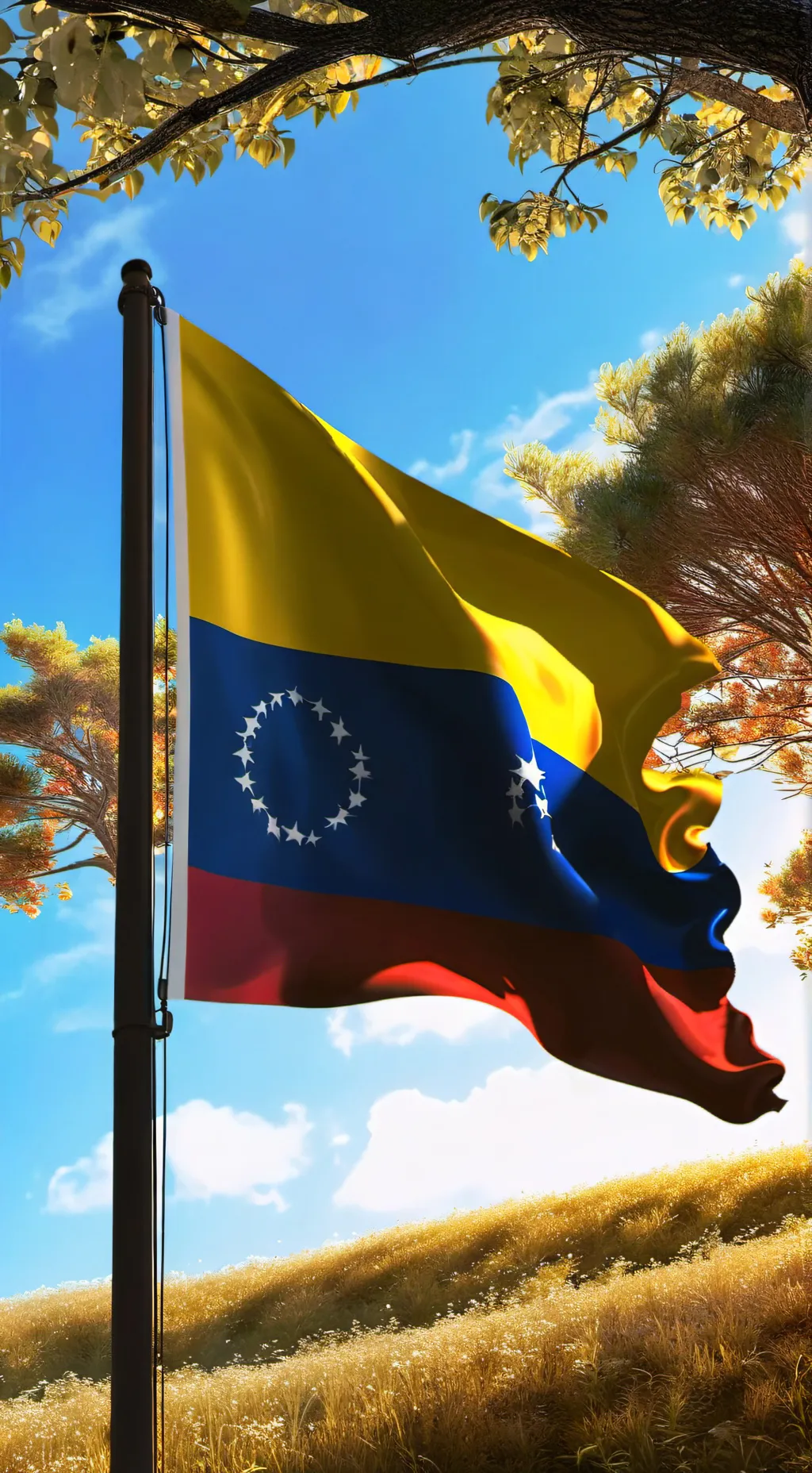 ai character: Columbia   background