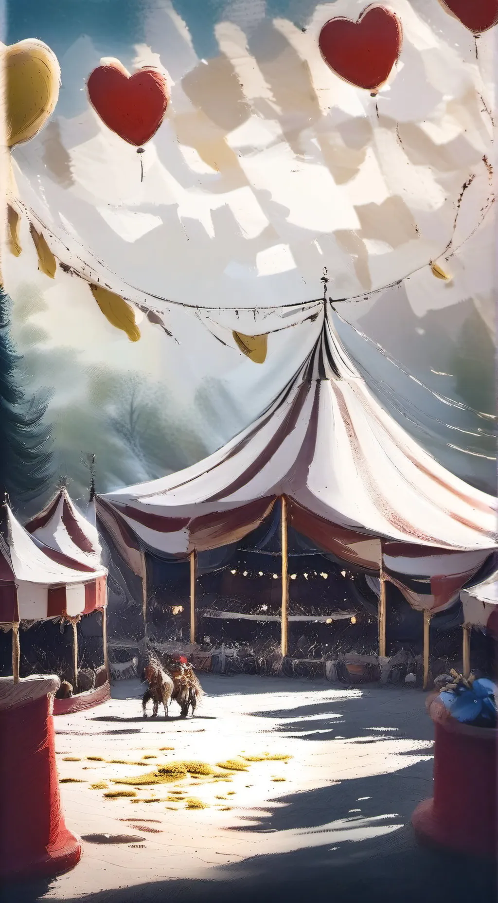 ai character: 🃏circus the moon🃏 background