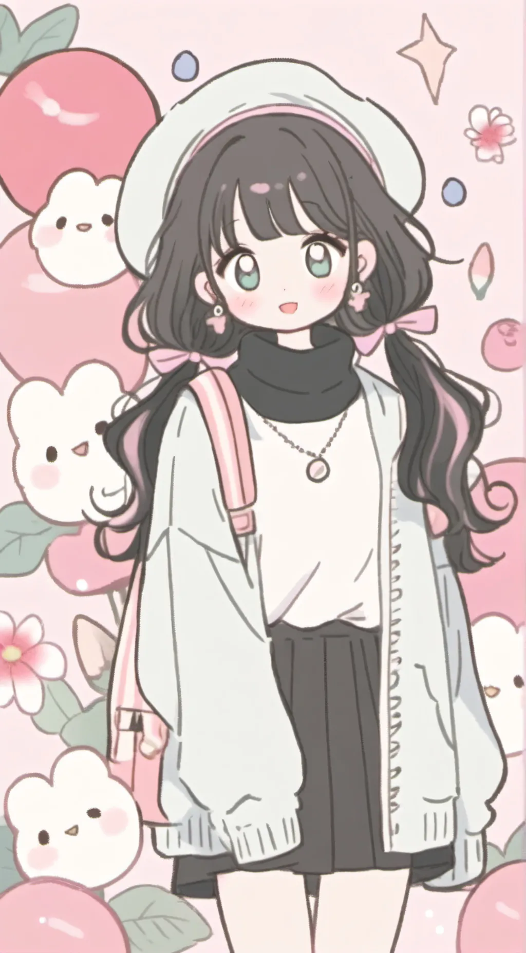 ai character: Emoji background