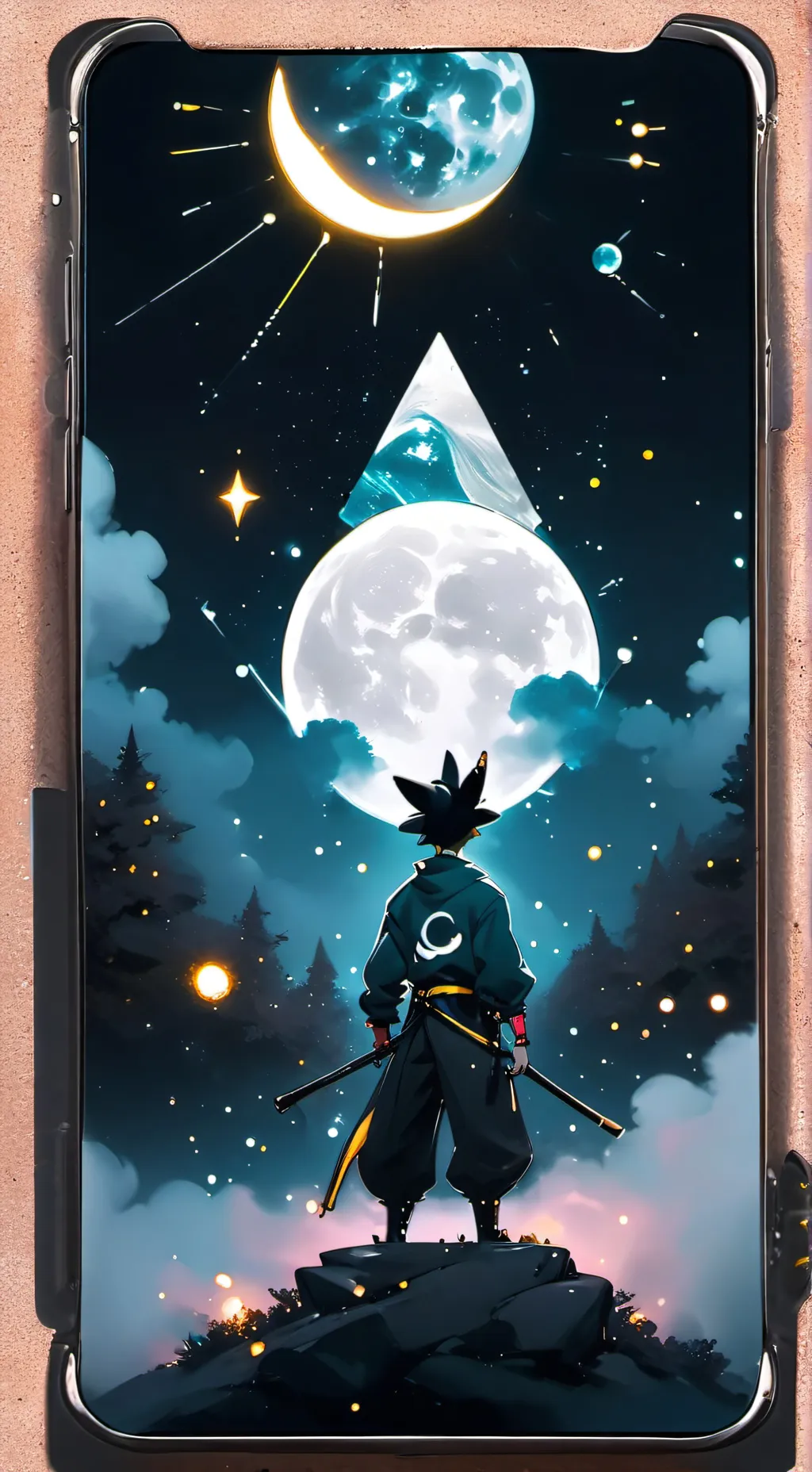 ai character: Party Moon background