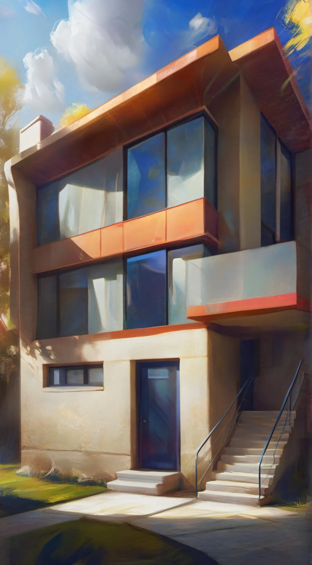 ai character: bop house  background