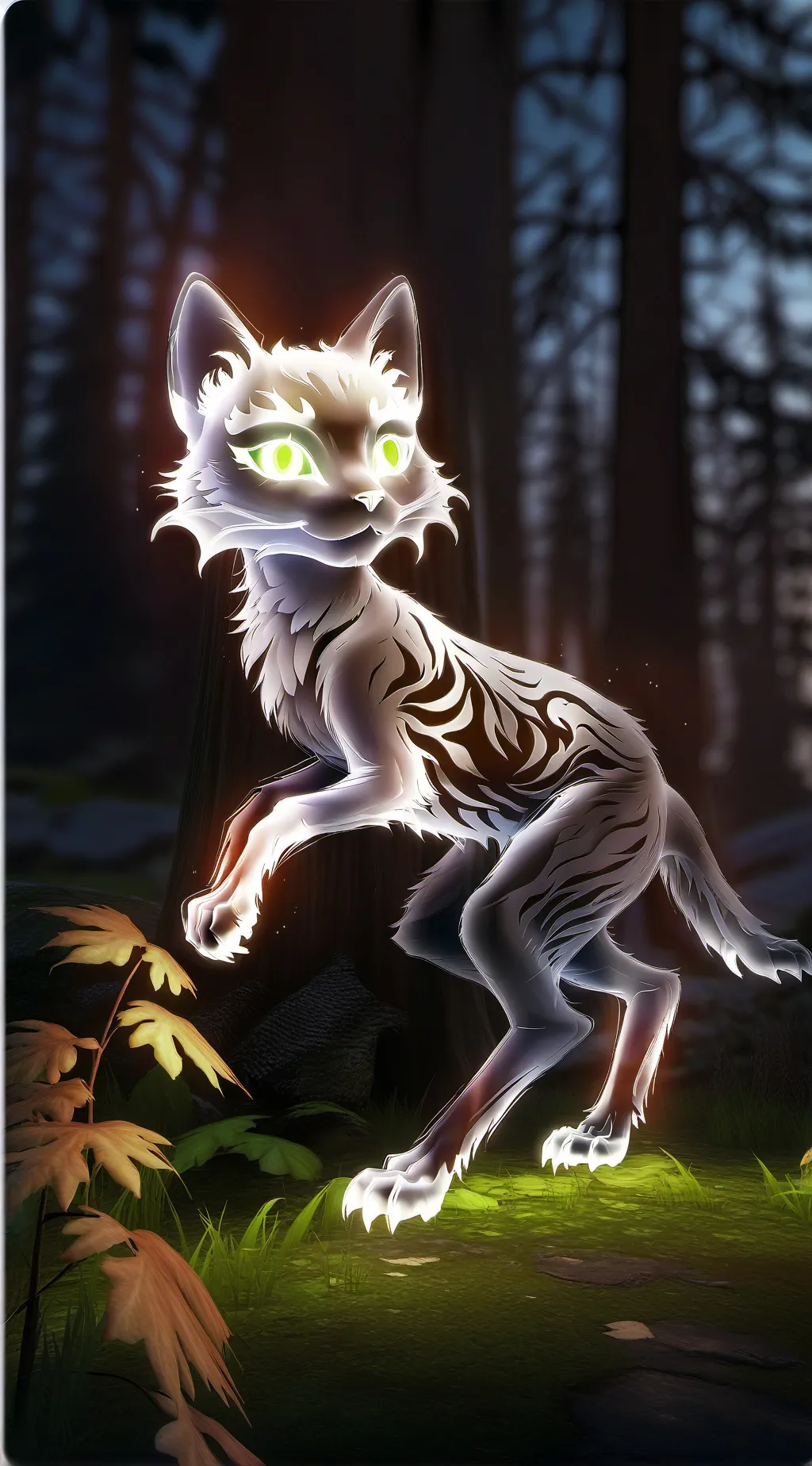 ai character: a lenda do gato background