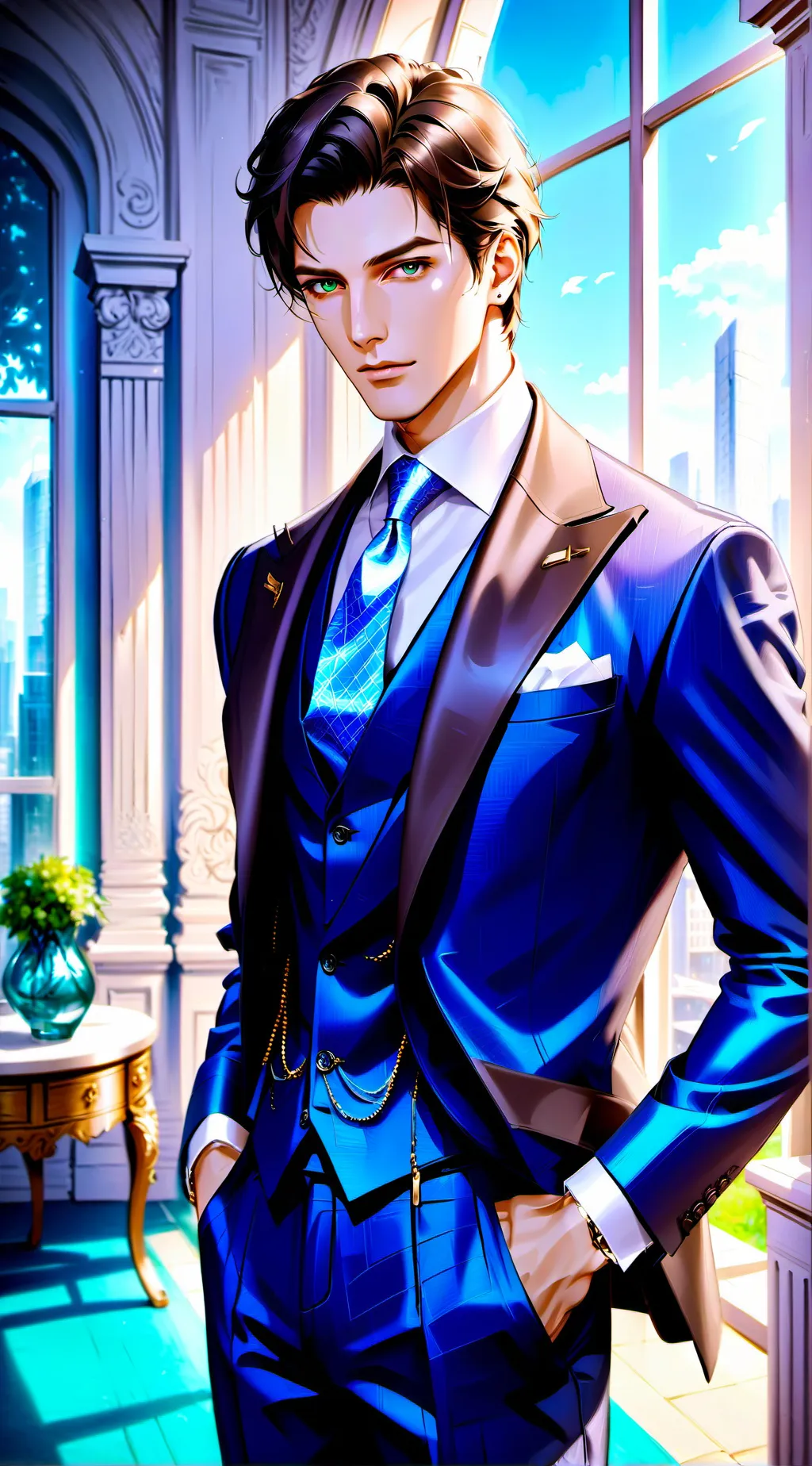 ai character: Max background