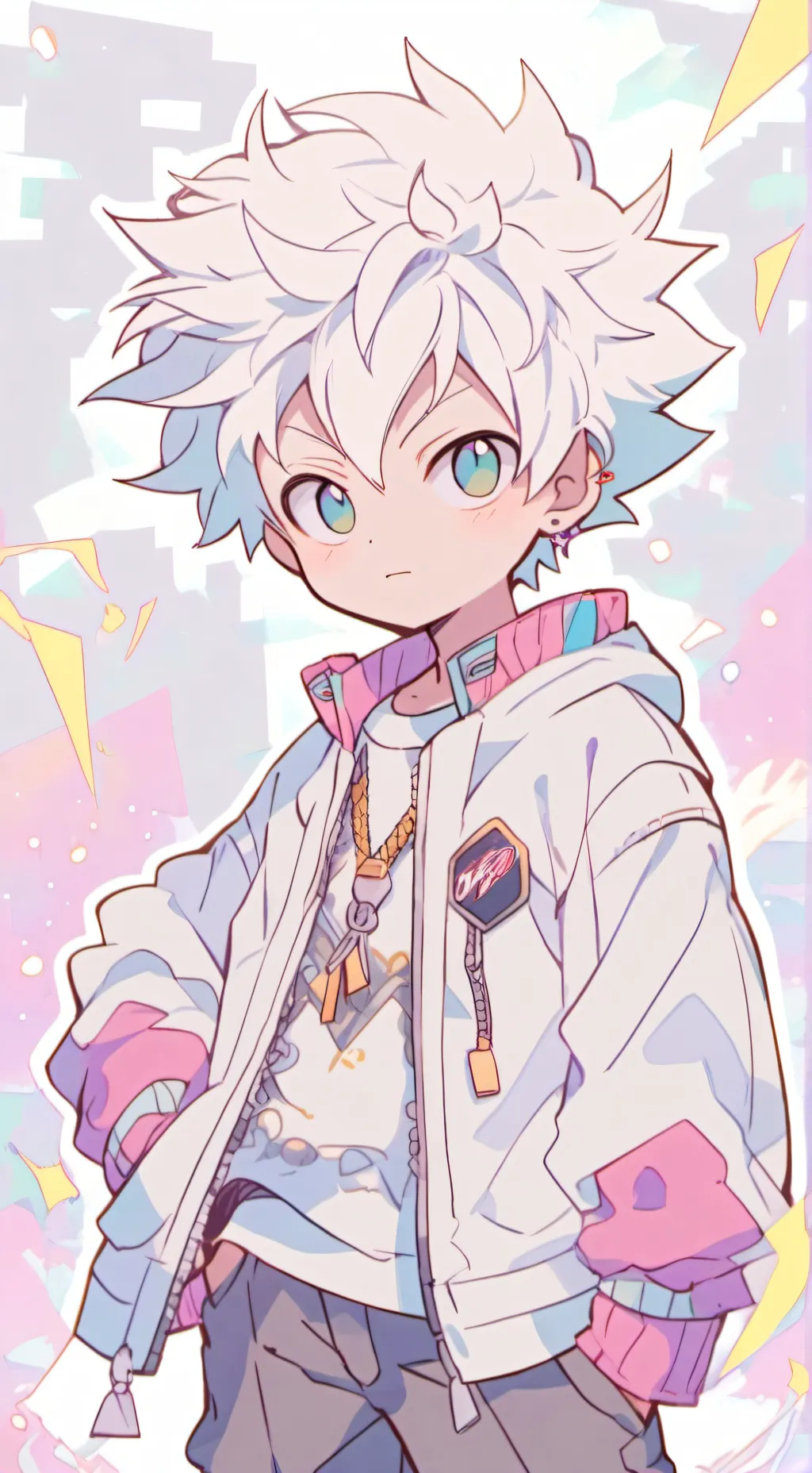 ai character: God child Mizuki background