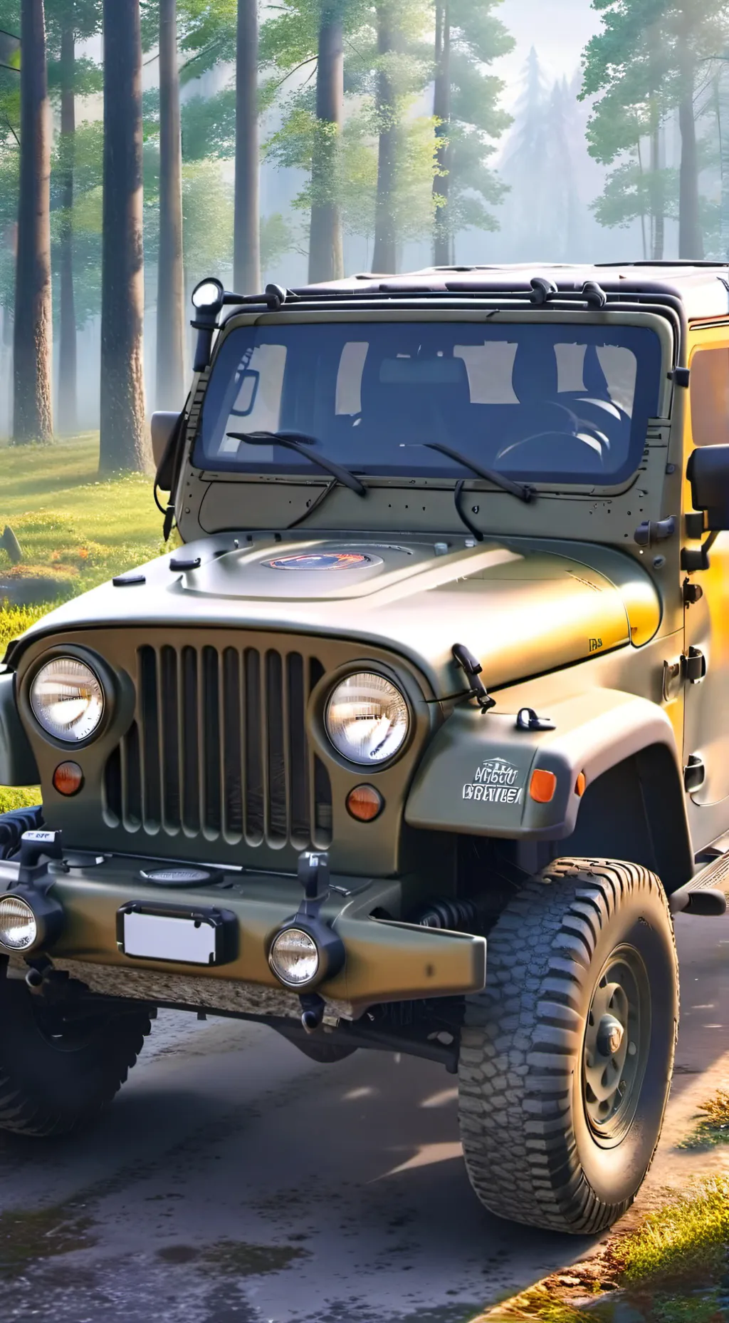ai character: jeep that talks background