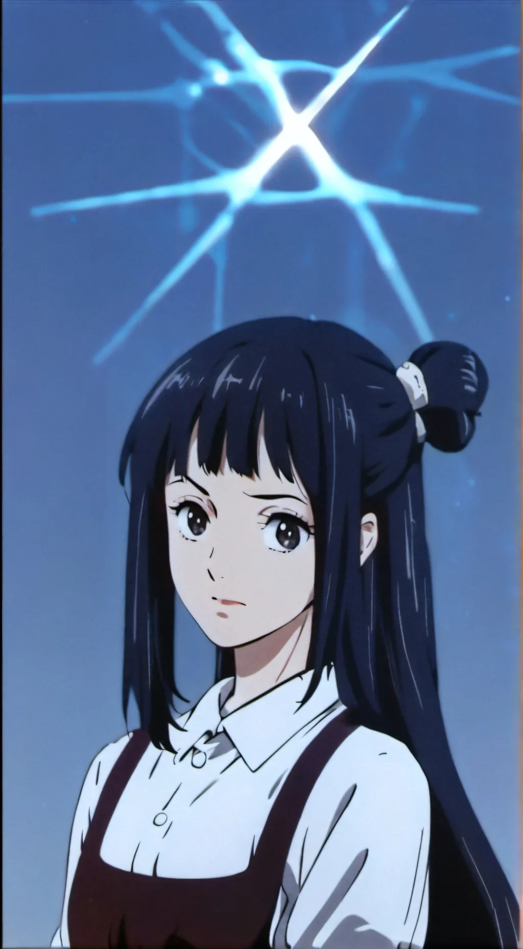 ai character: miss circle background