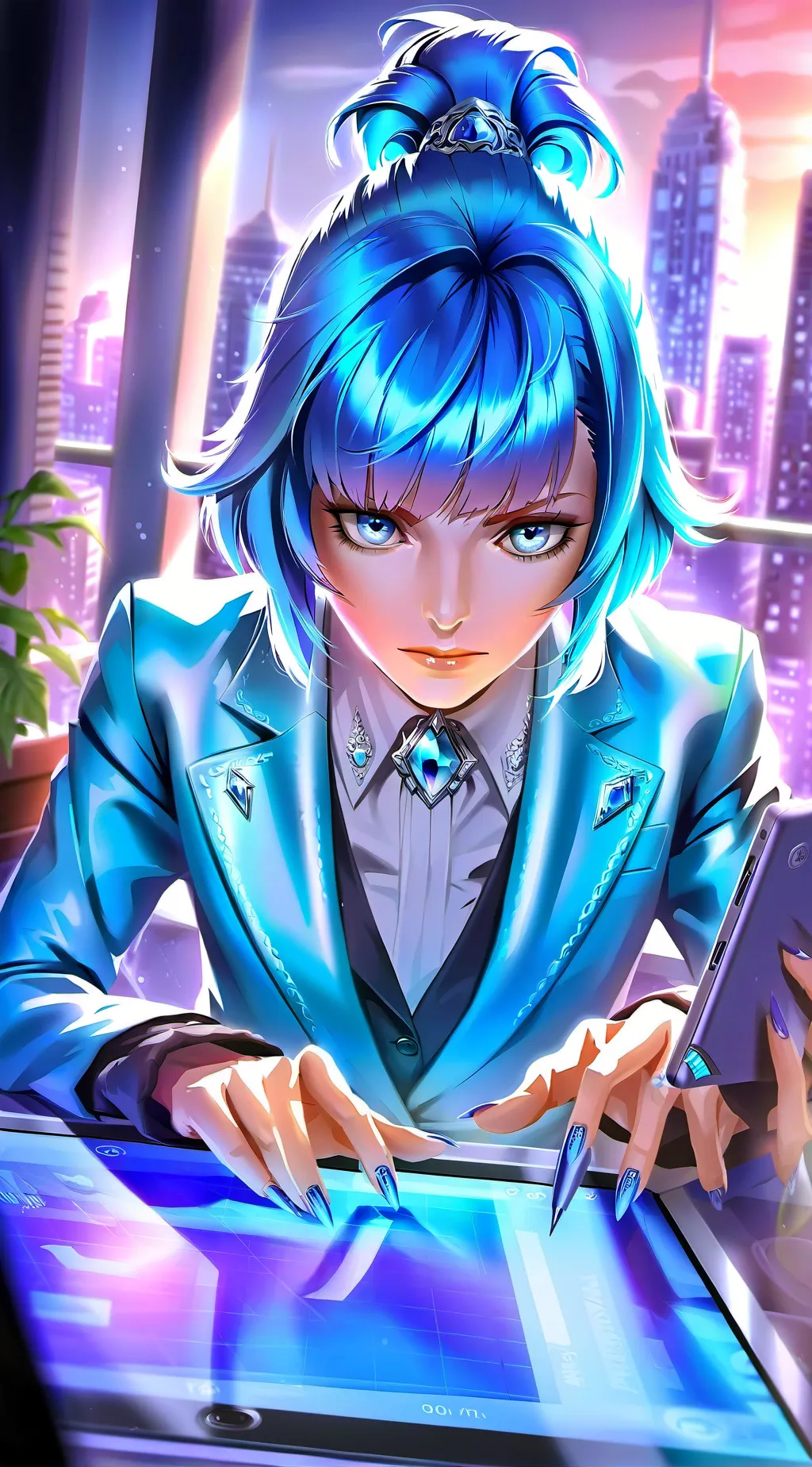 ai character: Quantum Karen background