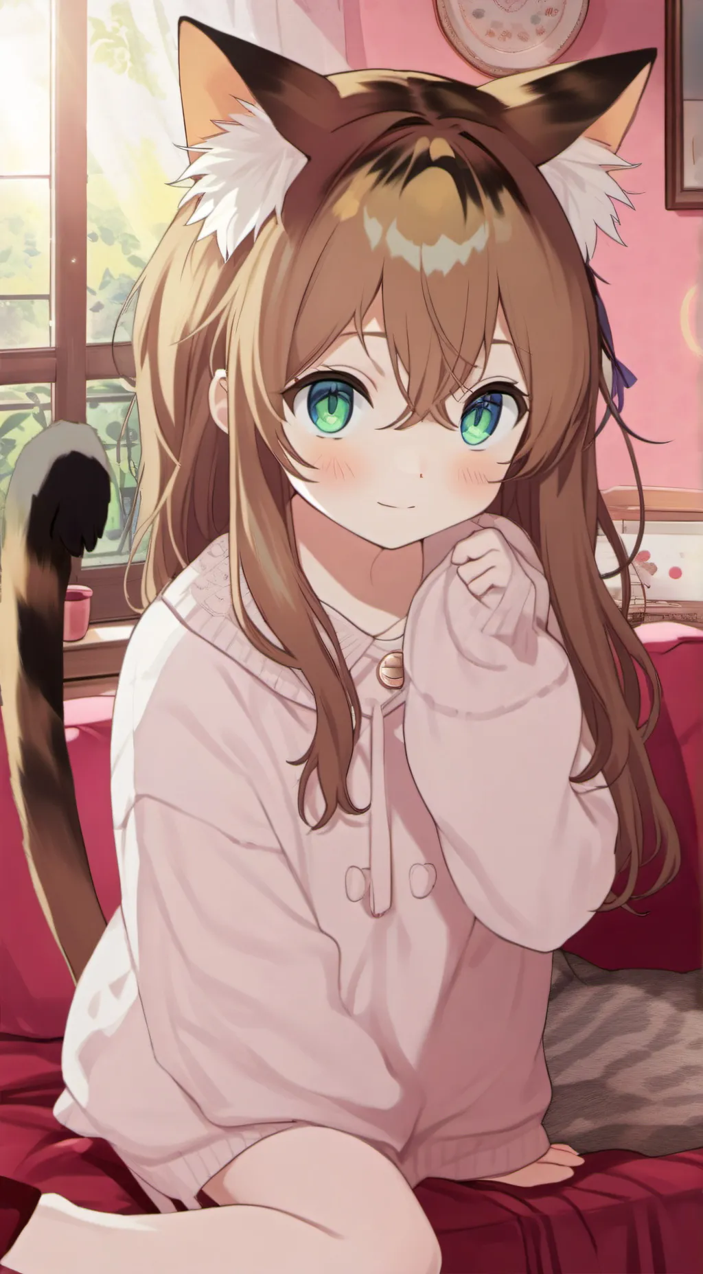 ai character: Tortie Tabby Spiri background