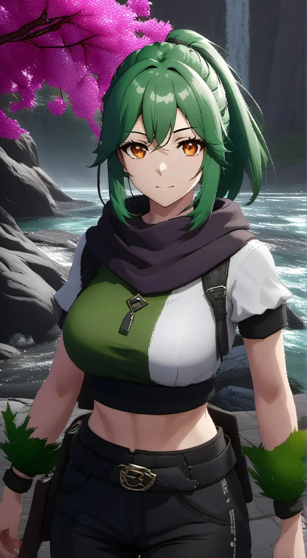 ai character: Flourite background