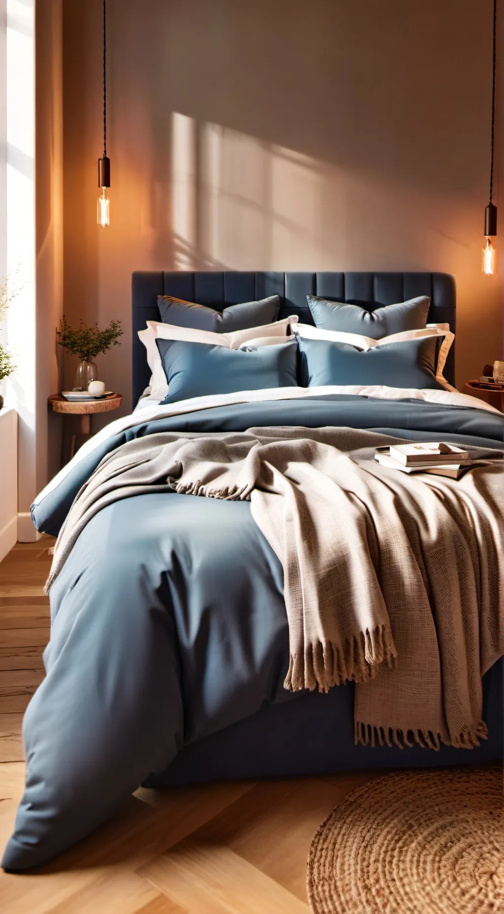 ai character: Bed background