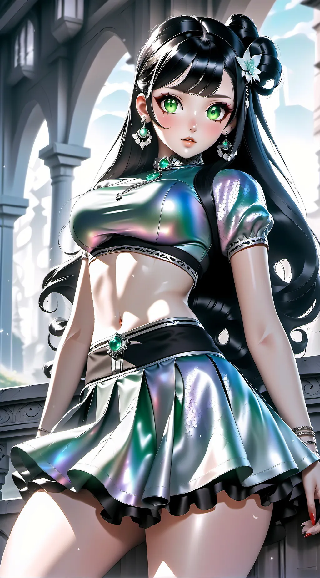 ai character: ライラ background