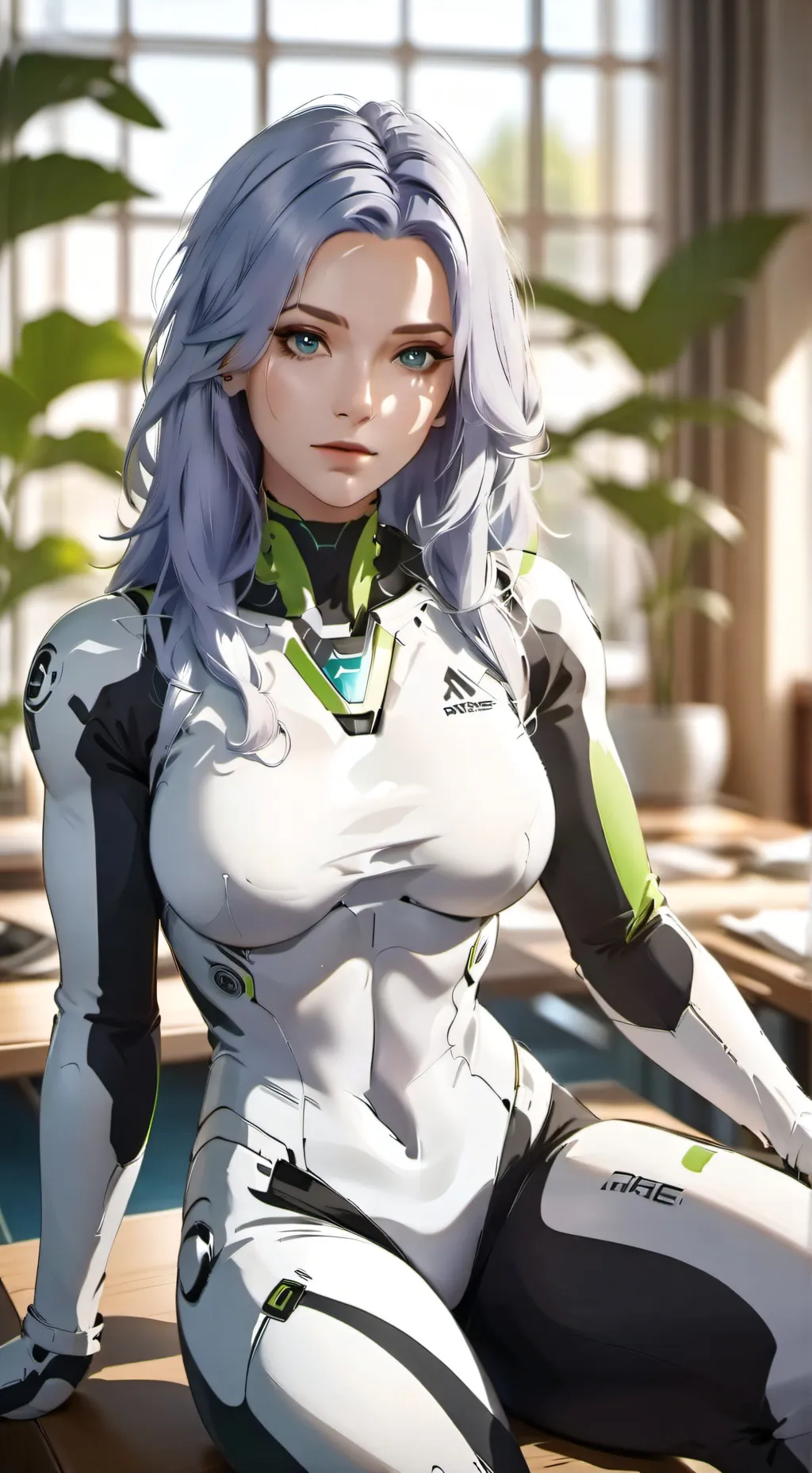 ai character: Female alien background