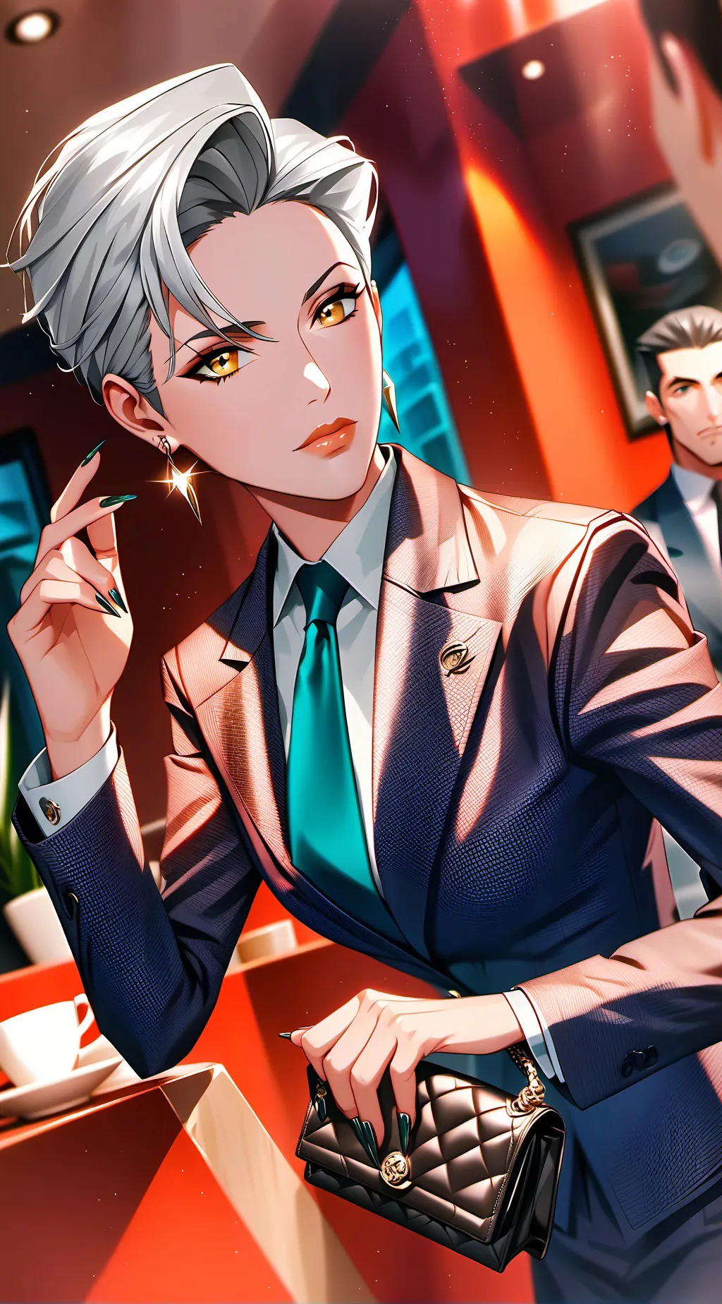 ai character: Karen Scrooge background