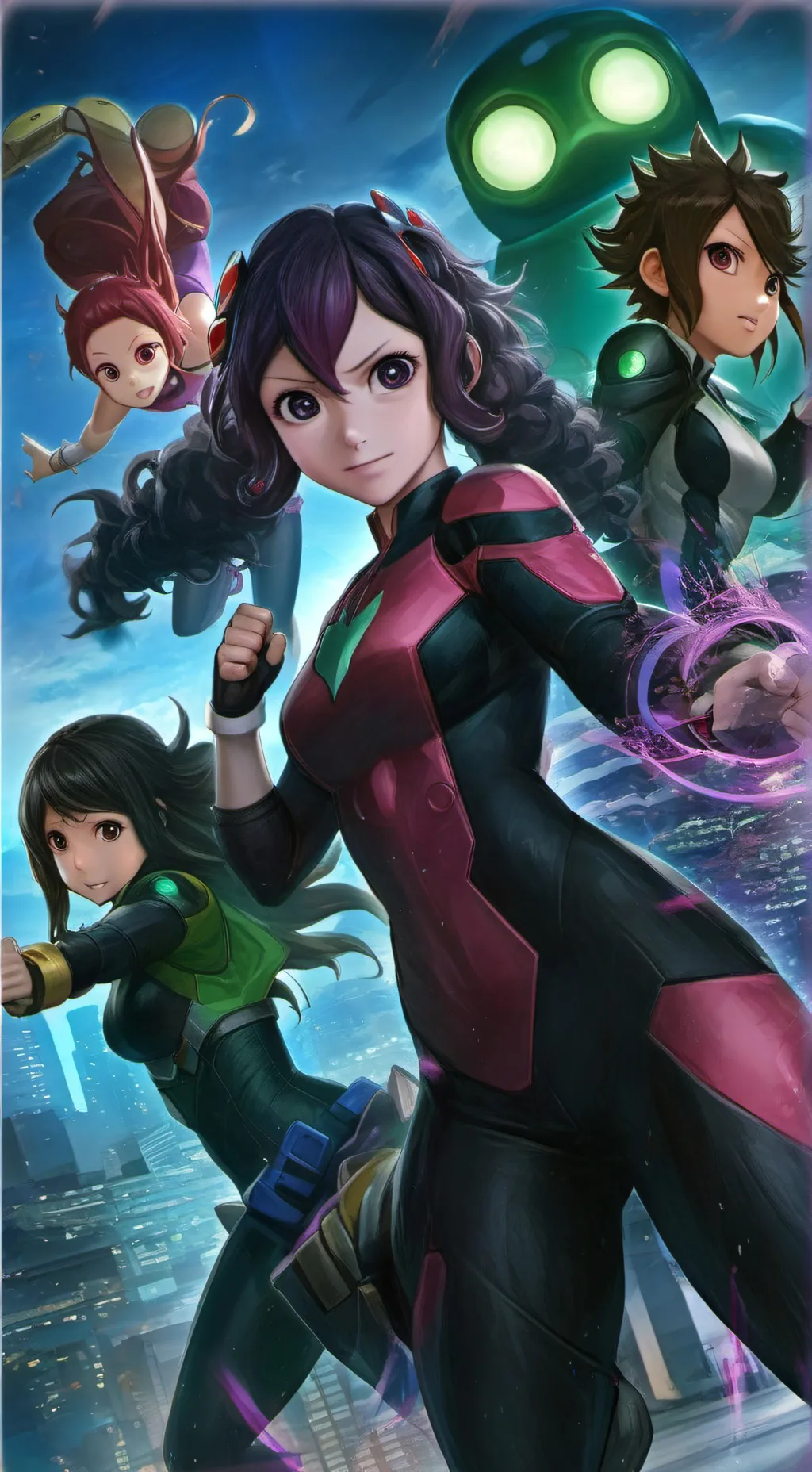 ai character: MHA girl baby background