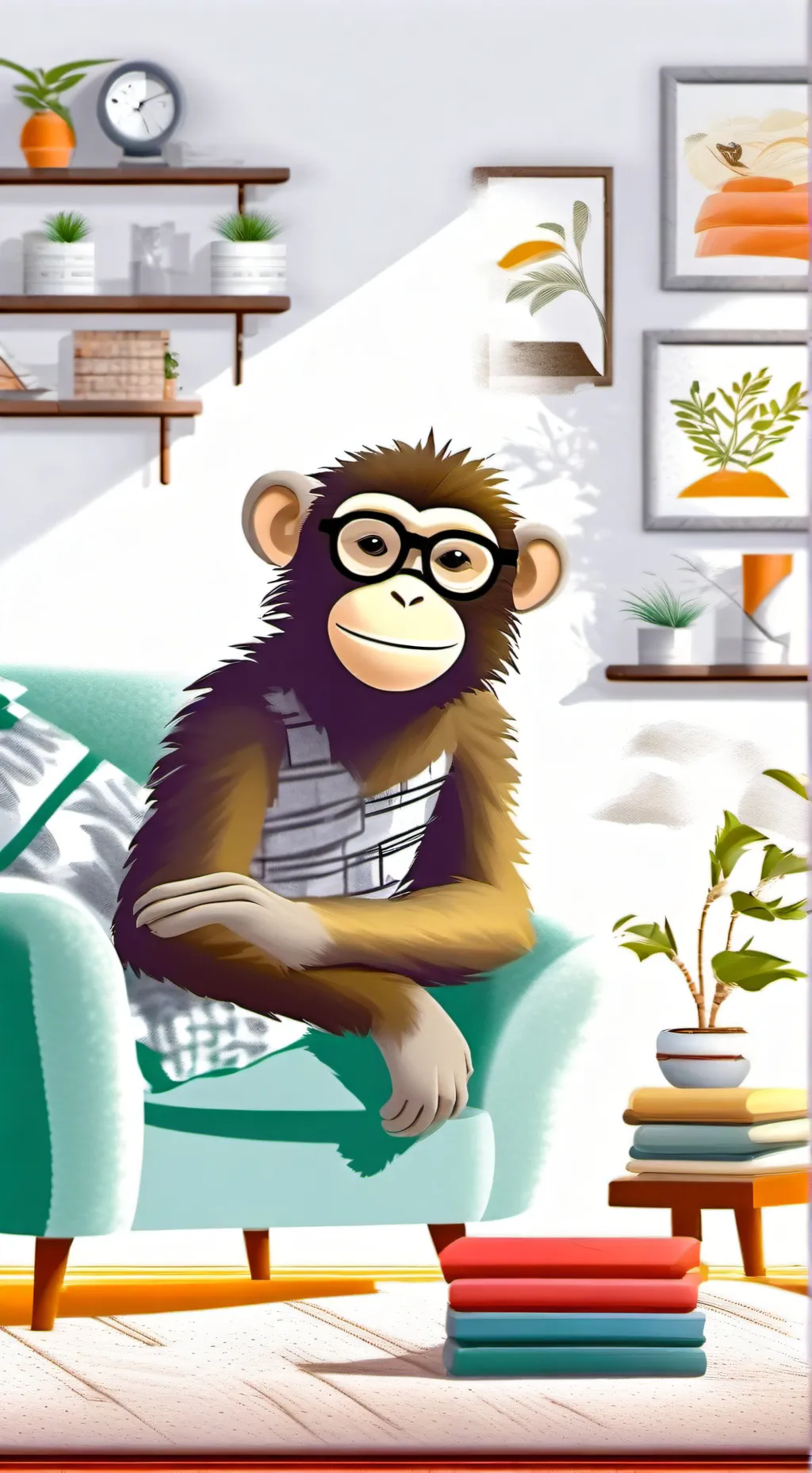 ai character: monke background