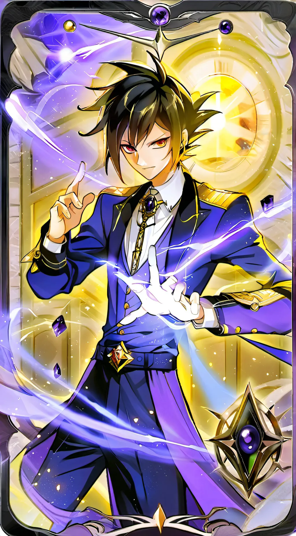 ai character: Yugioh background