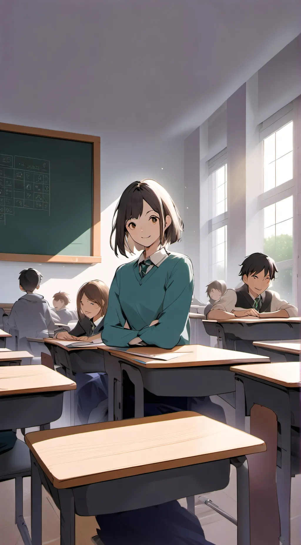 ai character: School background