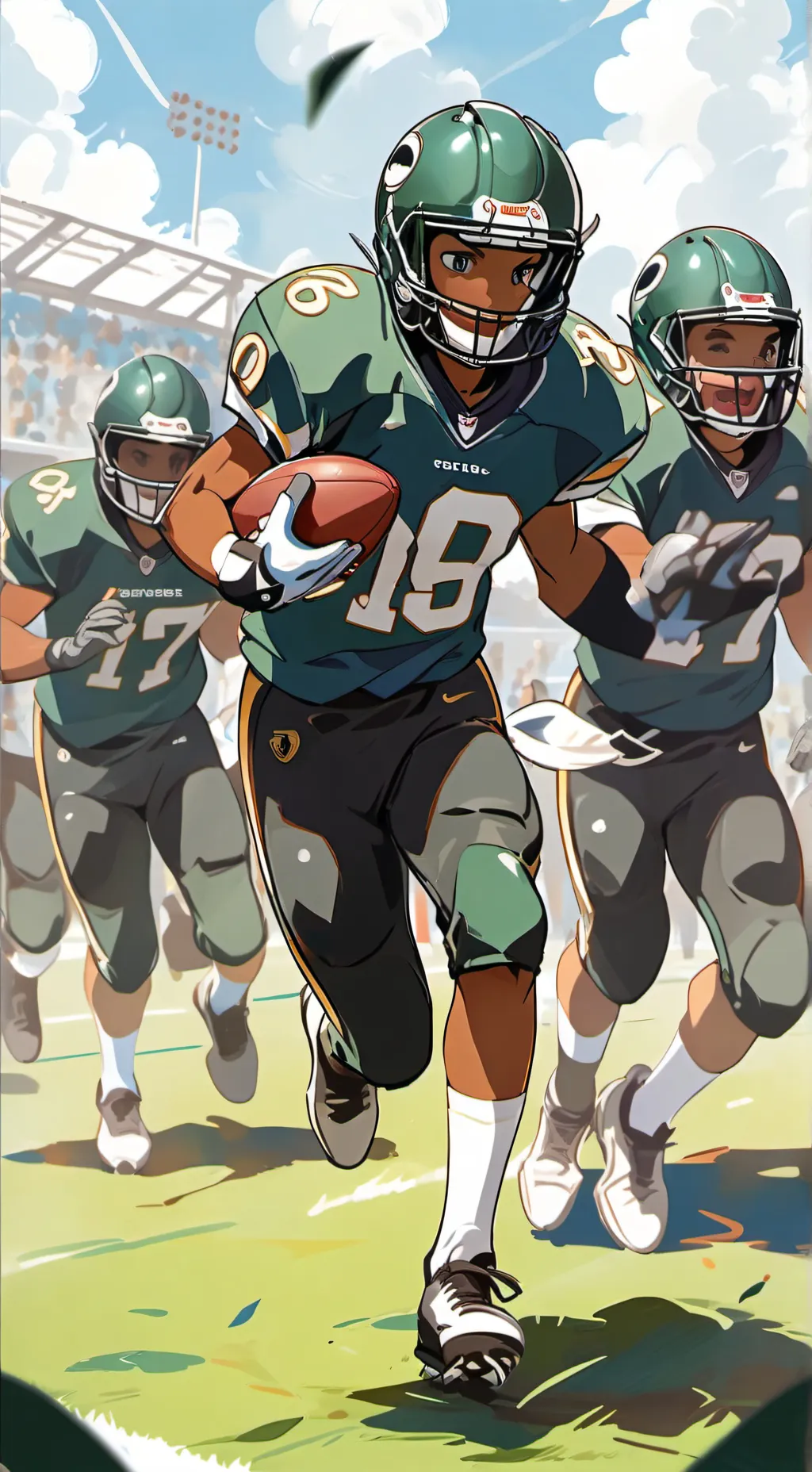 ai character: Arkham ￼ mustangs background