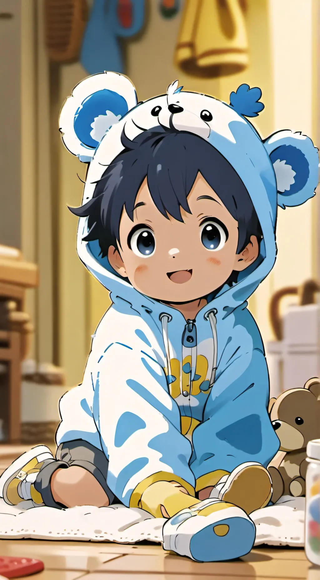 ai character: Poop it diaper  background