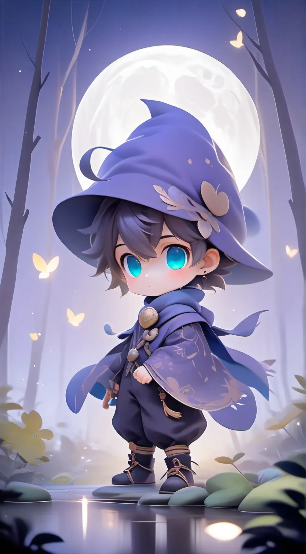 ai character: cute kid background