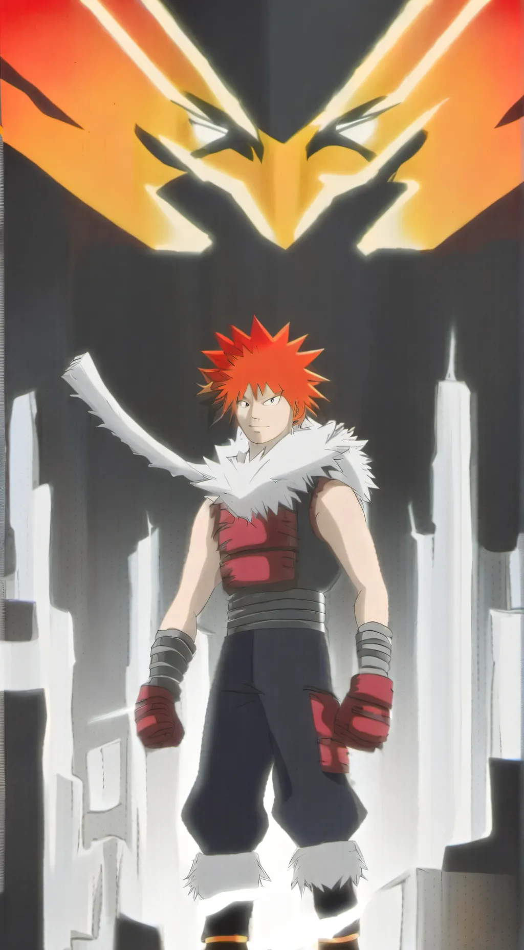 ai character: MHA bakugo x kiri  background