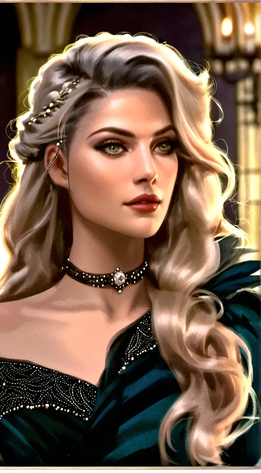 ai character: Rosalie Hale  background