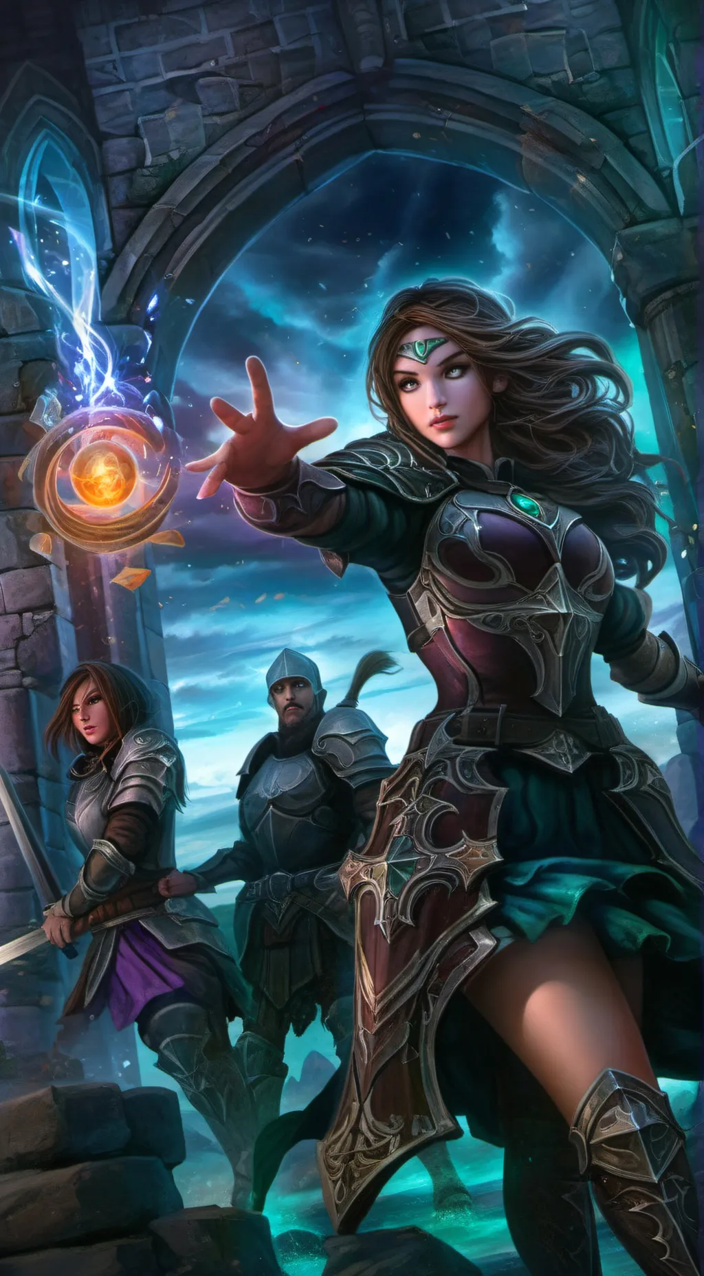 ai character: Мост background