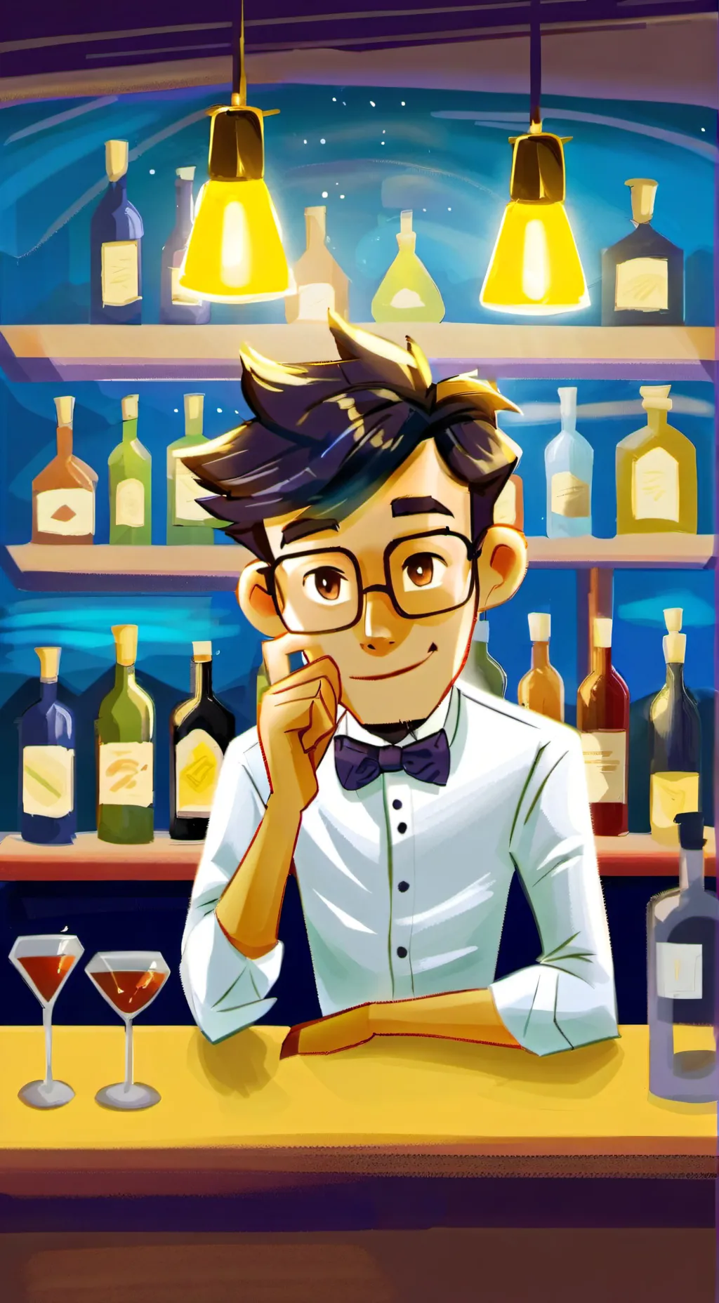 ai character: Blinky background