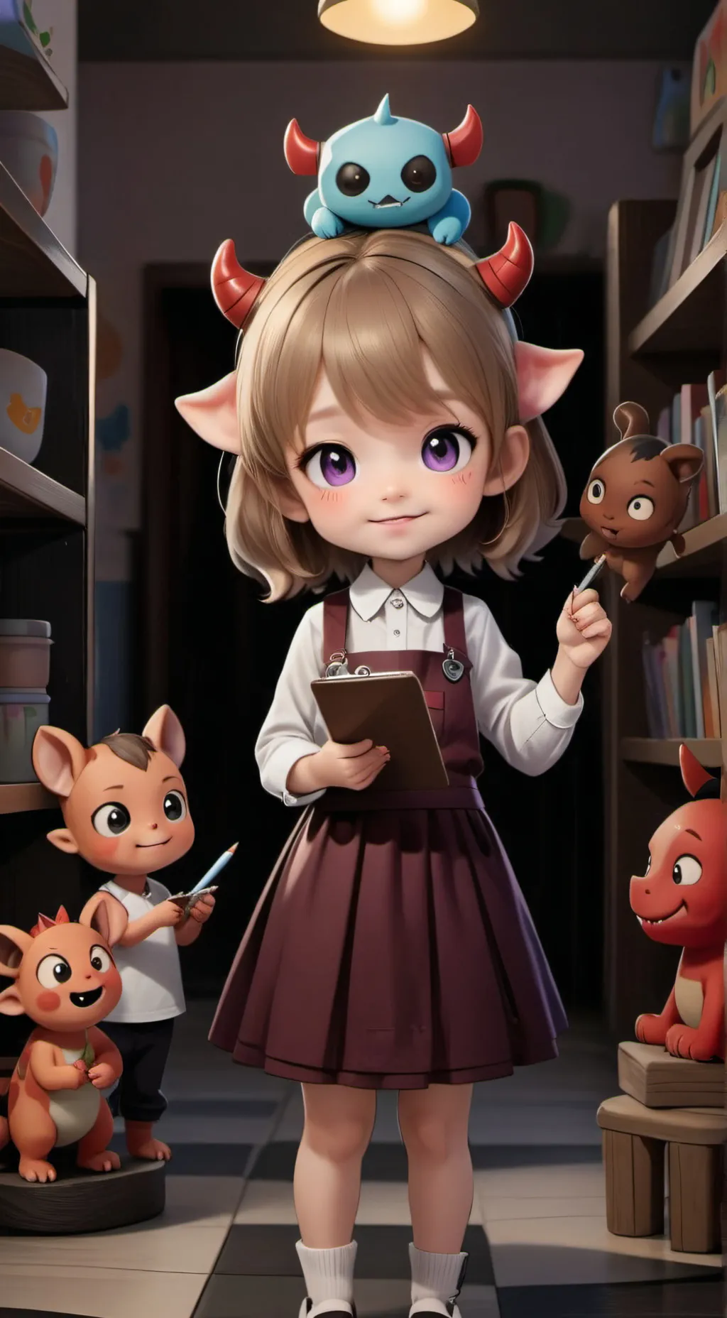 ai character: demon daycare  background