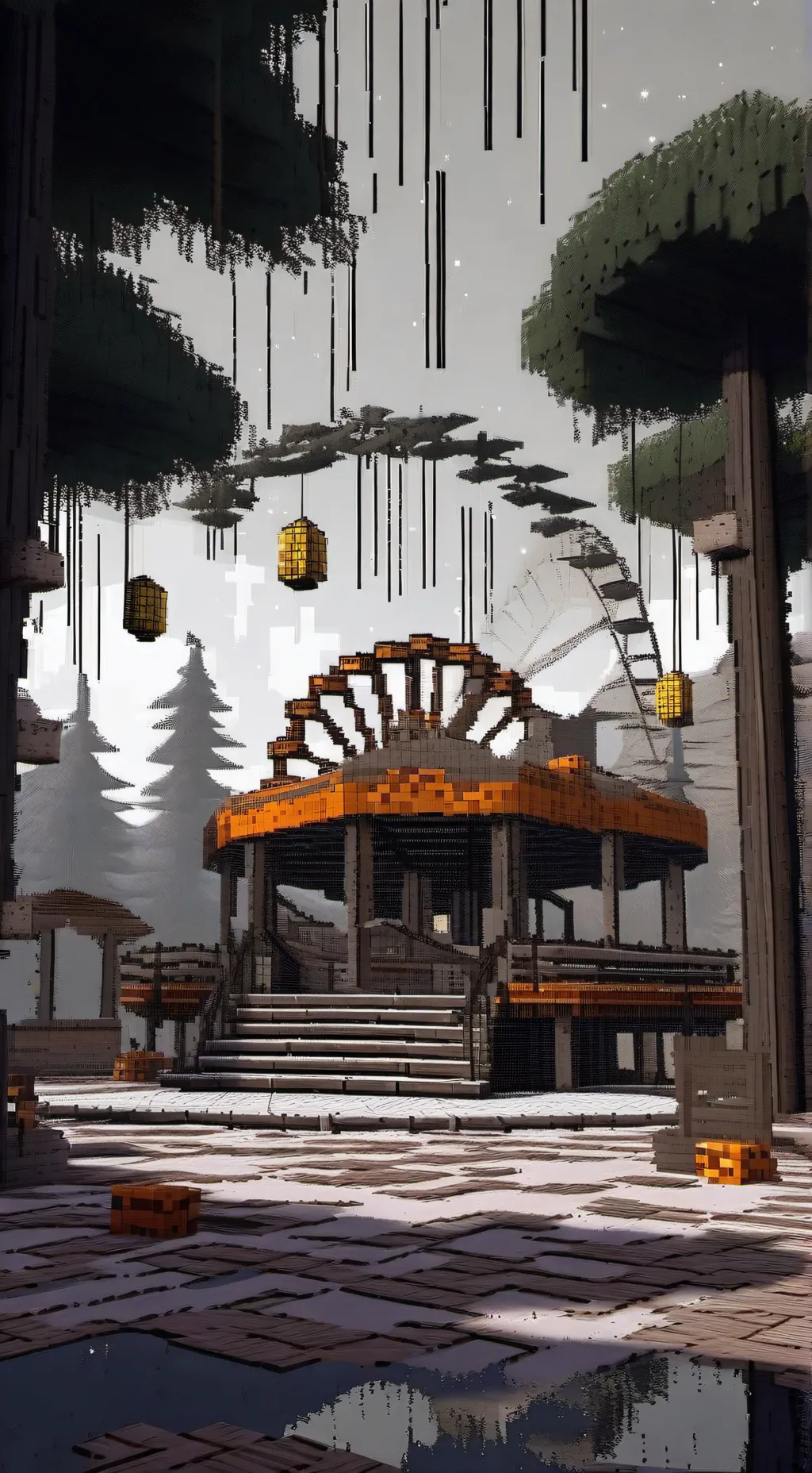 ai character: Minecraft Themepak background